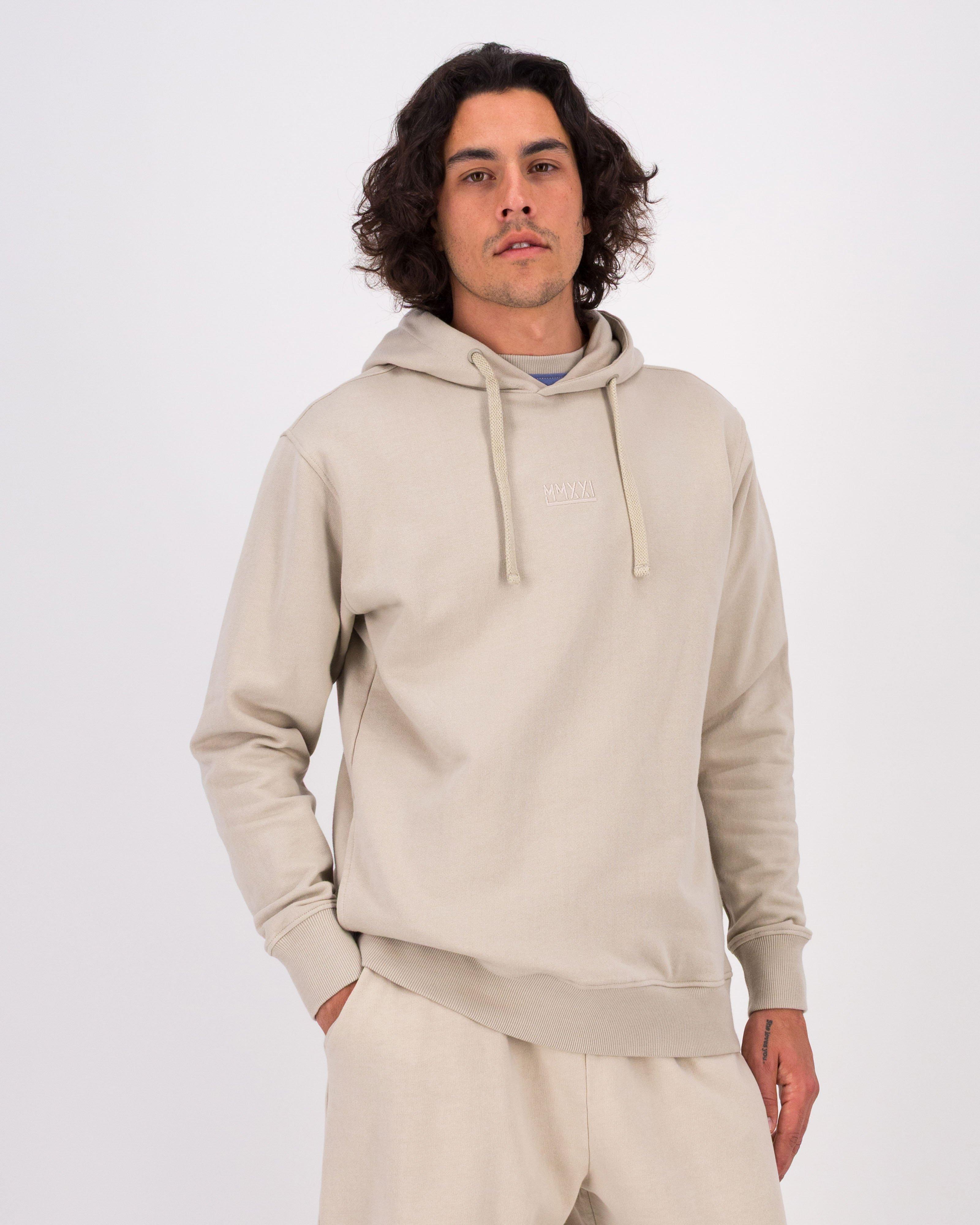 K-Way MMXXI Men's Ollie Hooded Pullover Tracktop -  Stone