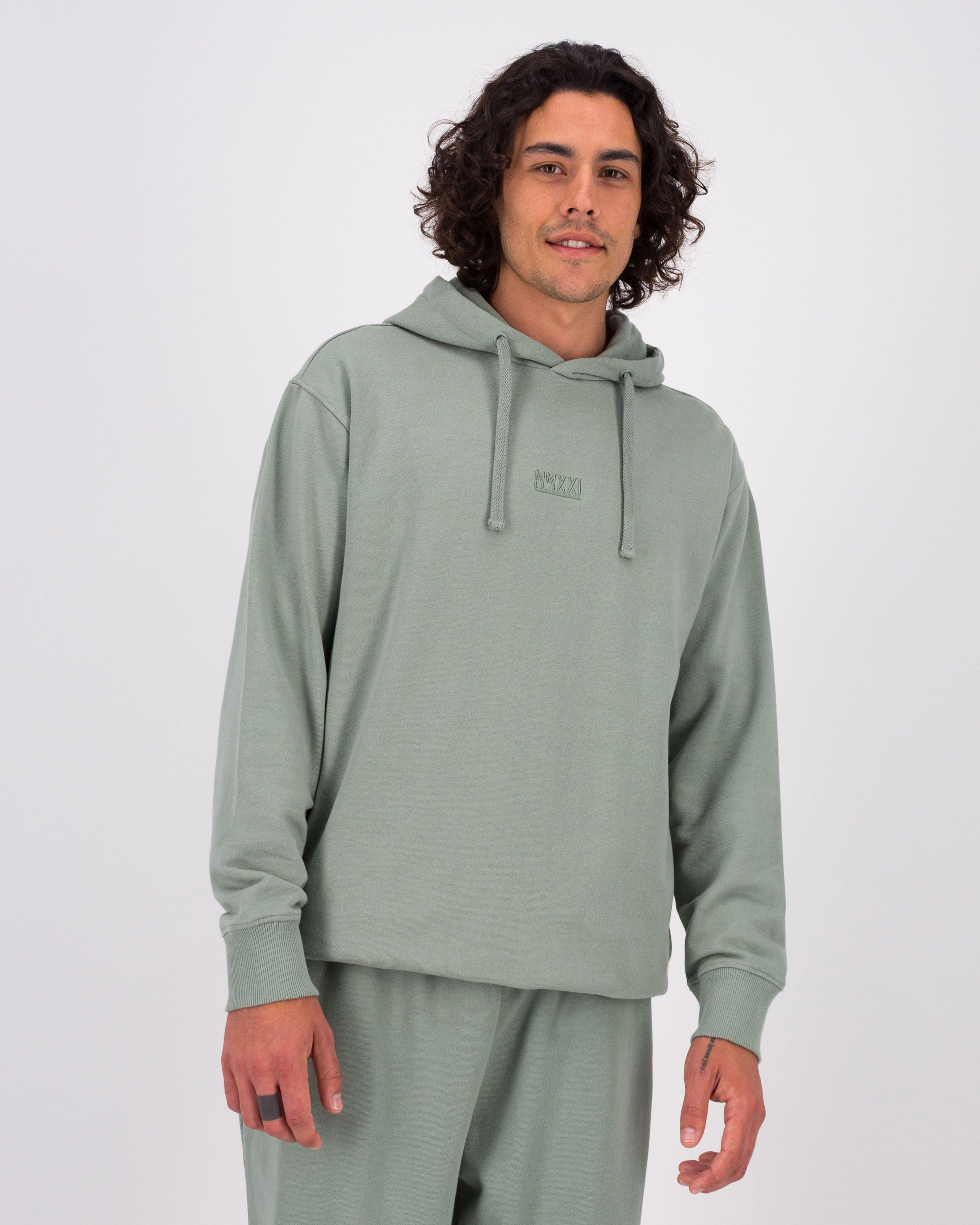 K-Way MMXXI Men's Ollie Hooded Pullover Tracktop -  Light Green