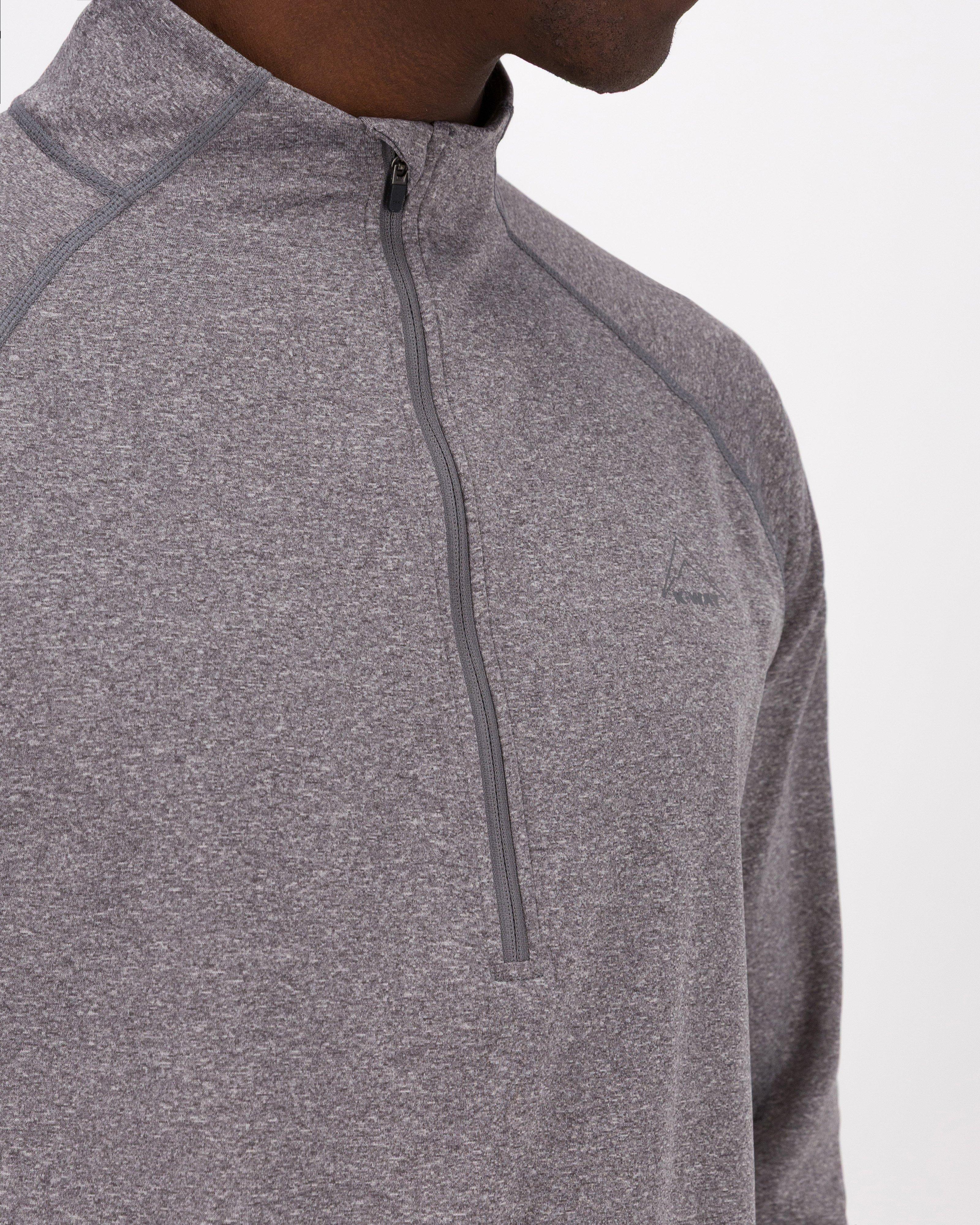 K-Way Men’s PeakTech Fleece Top -  Charcoal