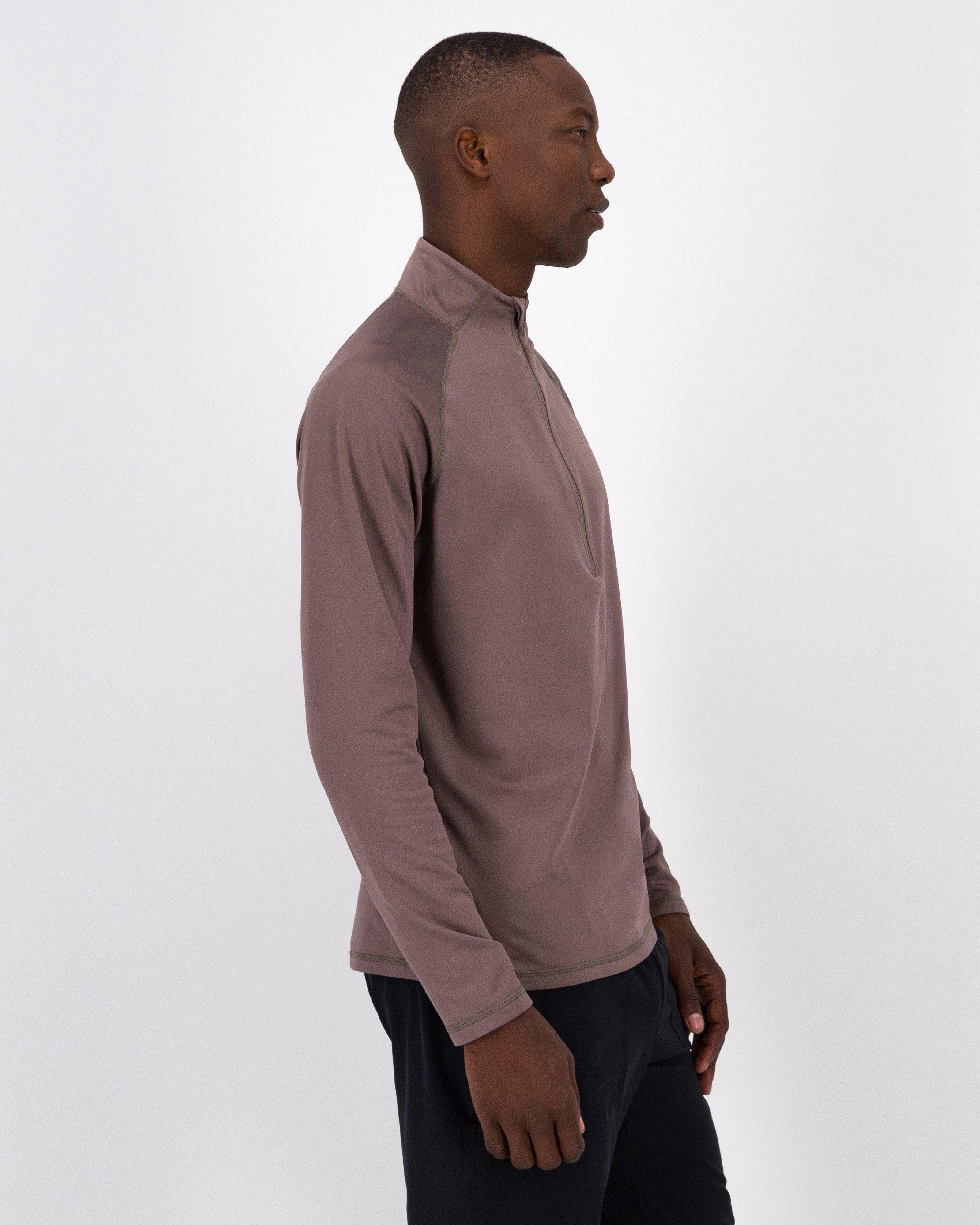K-Way Men’s PeakTech Fleece Top -  Brown