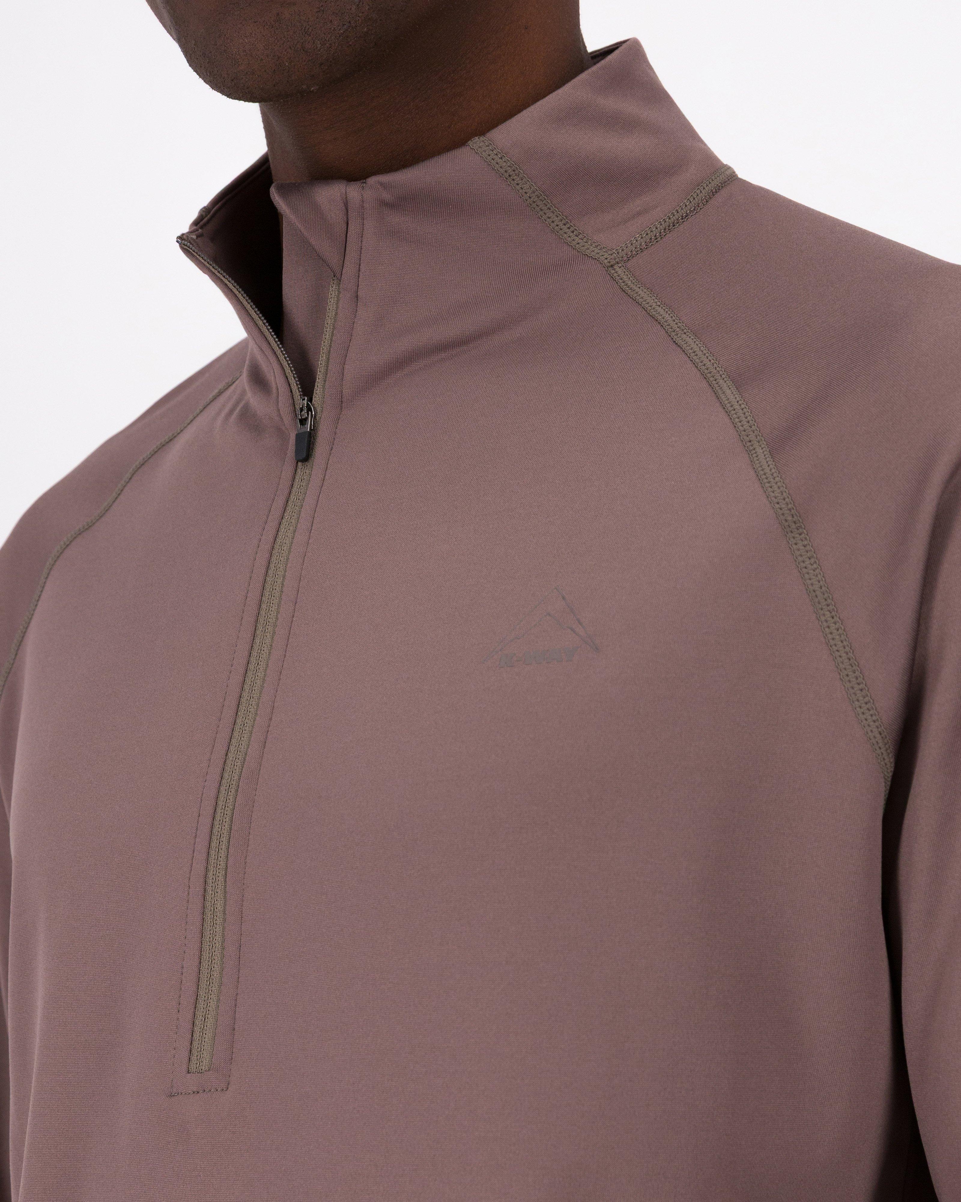 K-Way Men’s PeakTech Fleece Top -  Brown