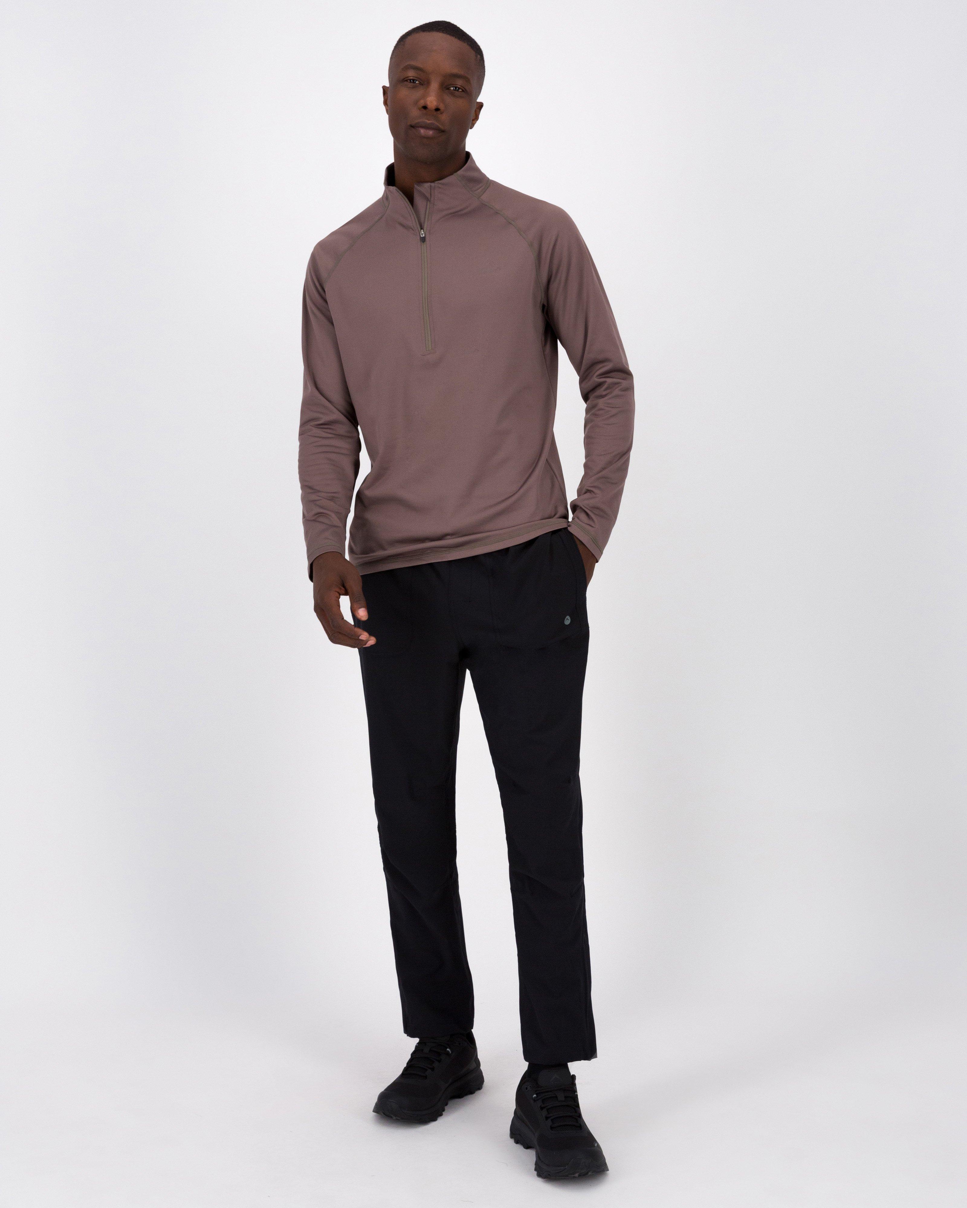 K-Way Men’s PeakTech Fleece Top -  Brown