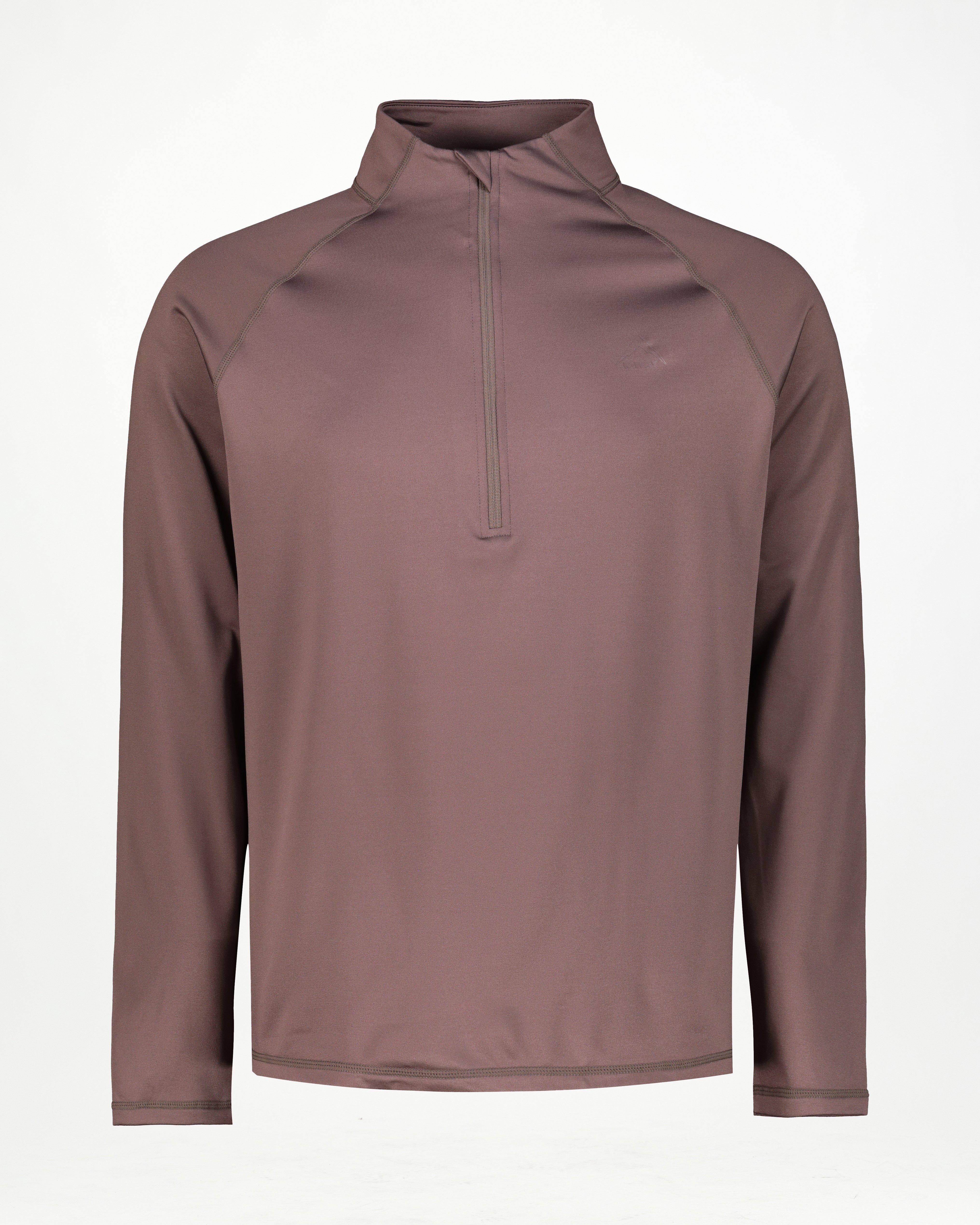 K-Way Men’s PeakTech Fleece Top -  Brown