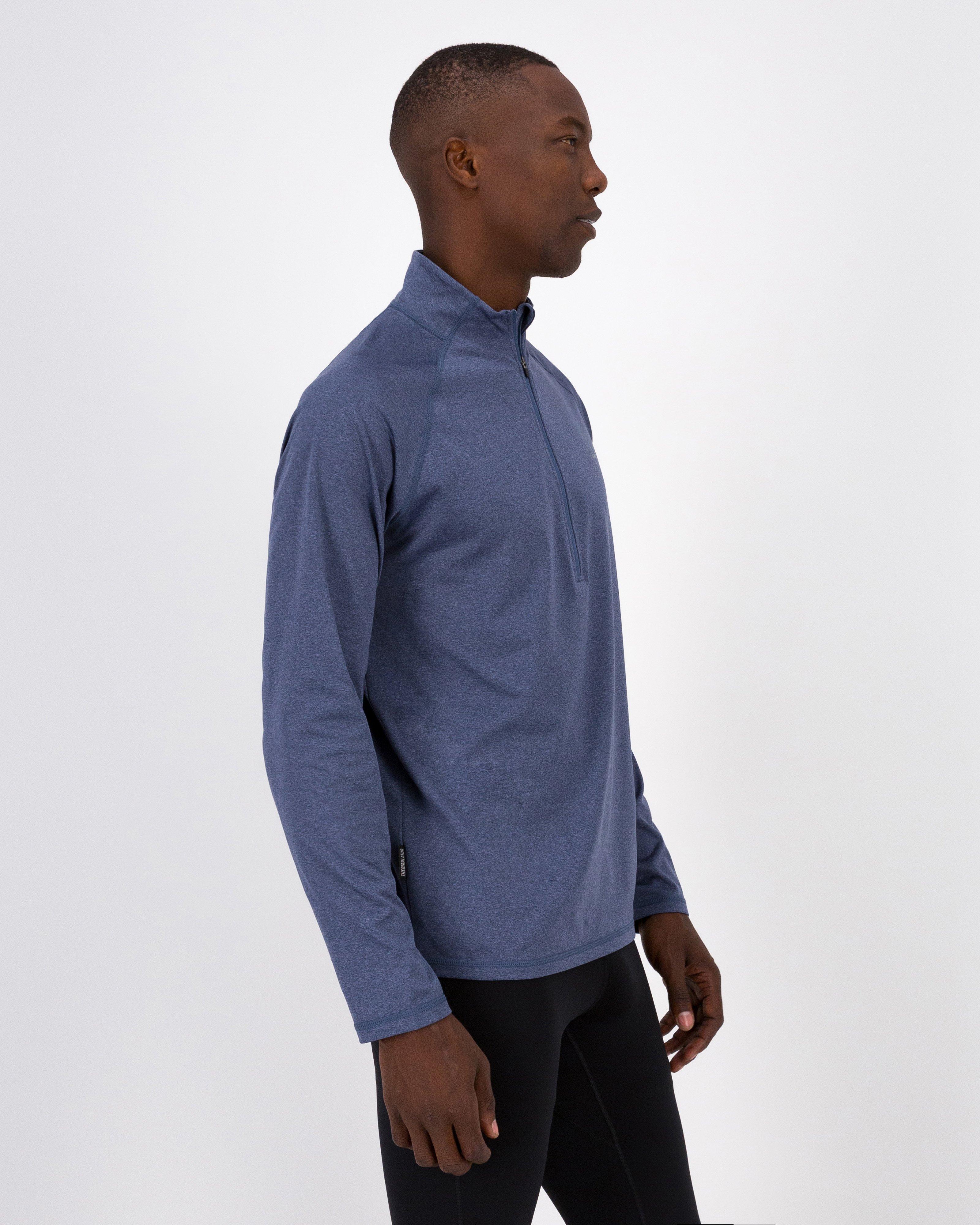 K-Way Men’s PeakTech Fleece Top -  Mid Blue