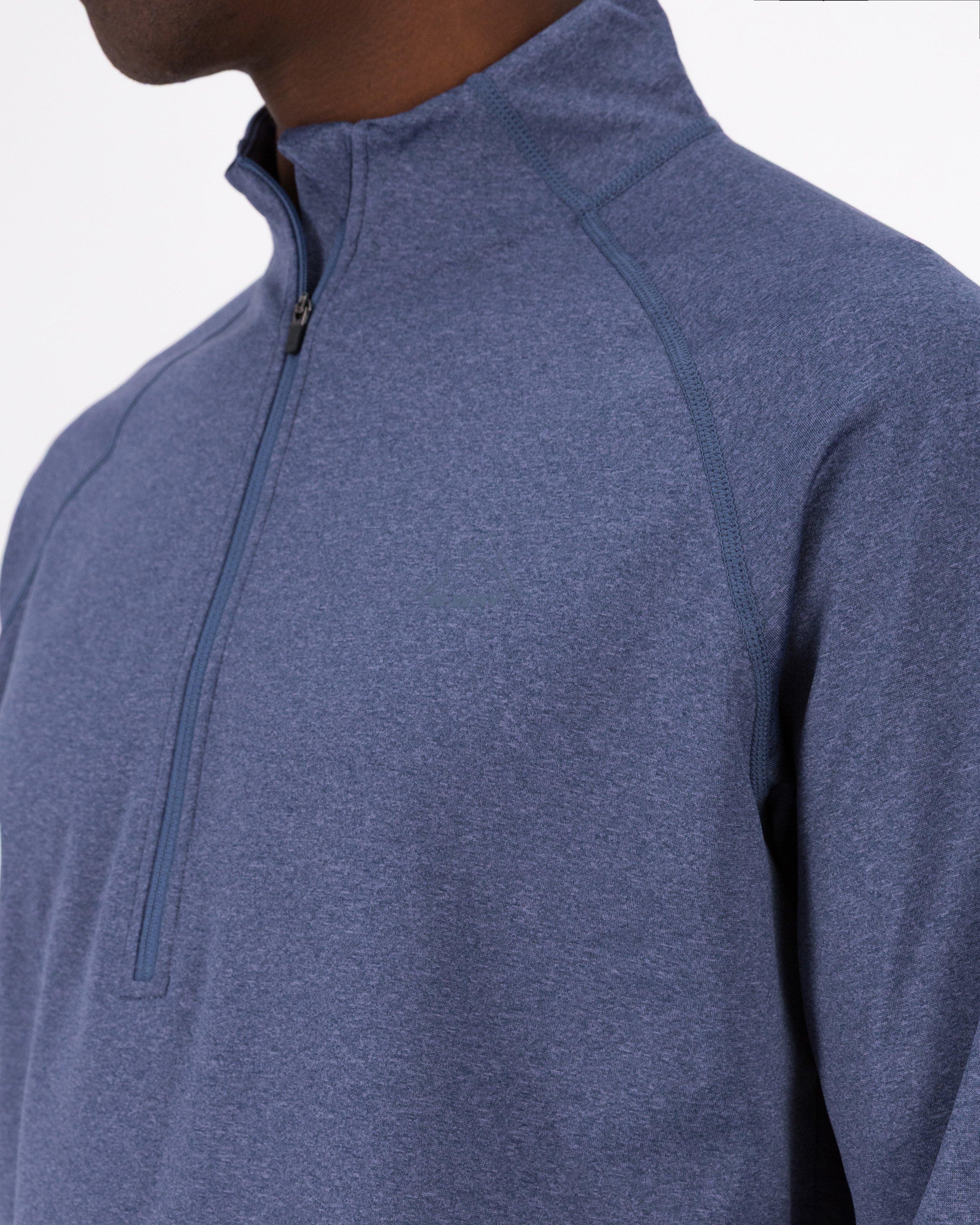 K-Way Men’s PeakTech Fleece Top -  Mid Blue