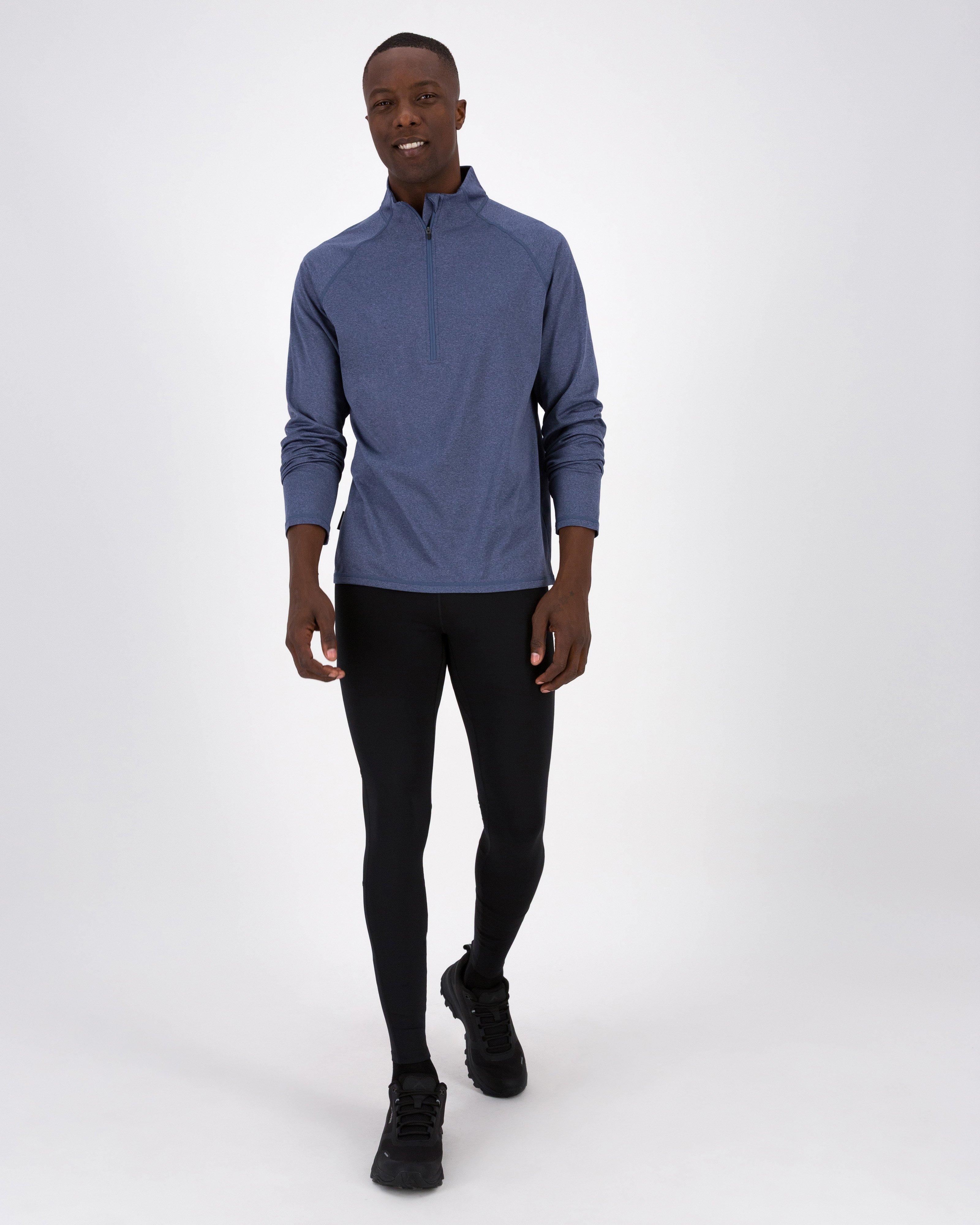 K-Way Men’s PeakTech Fleece Top -  Mid Blue
