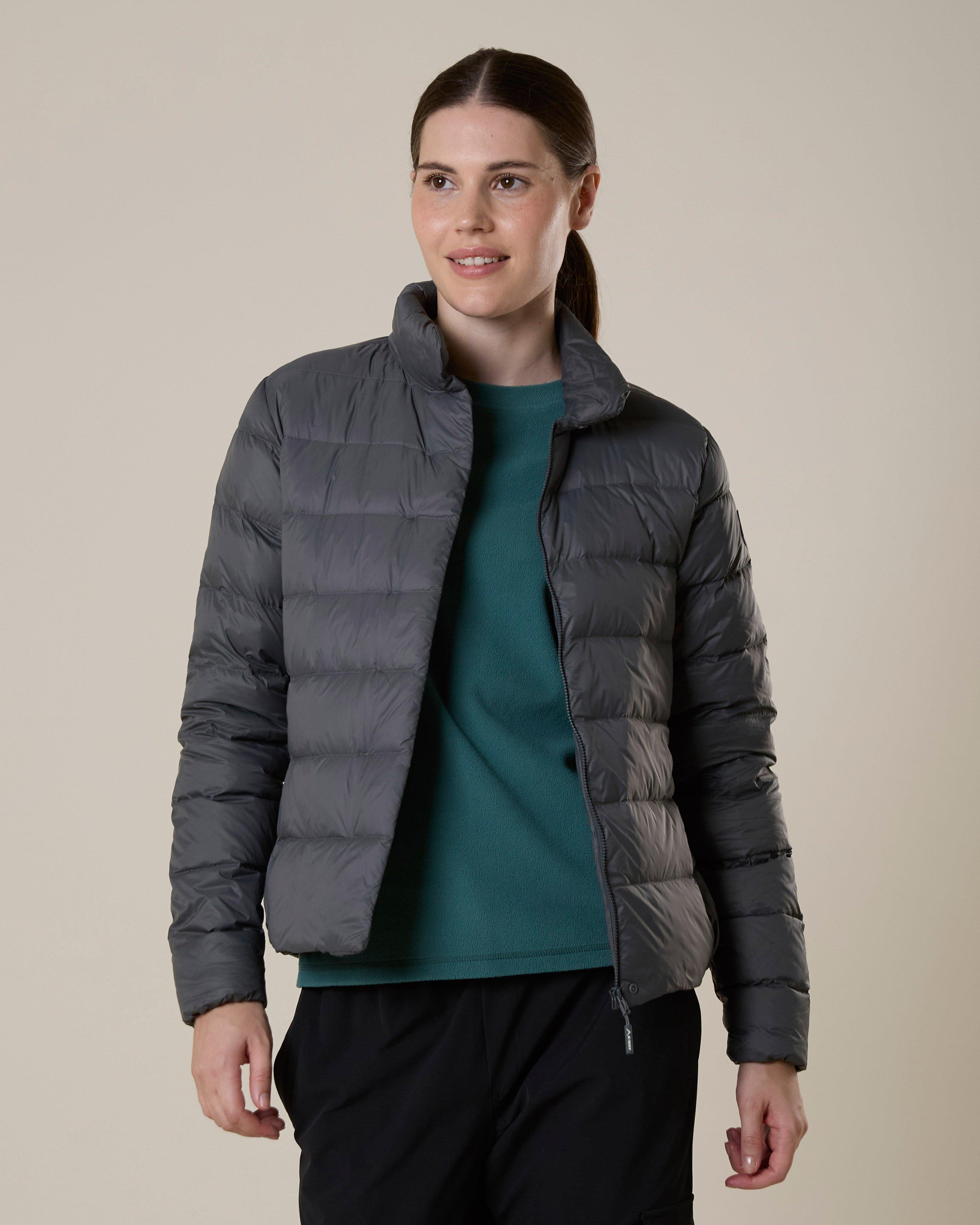 K-Way Women's Cumulus Down Puffer Jacket -  Charcoal