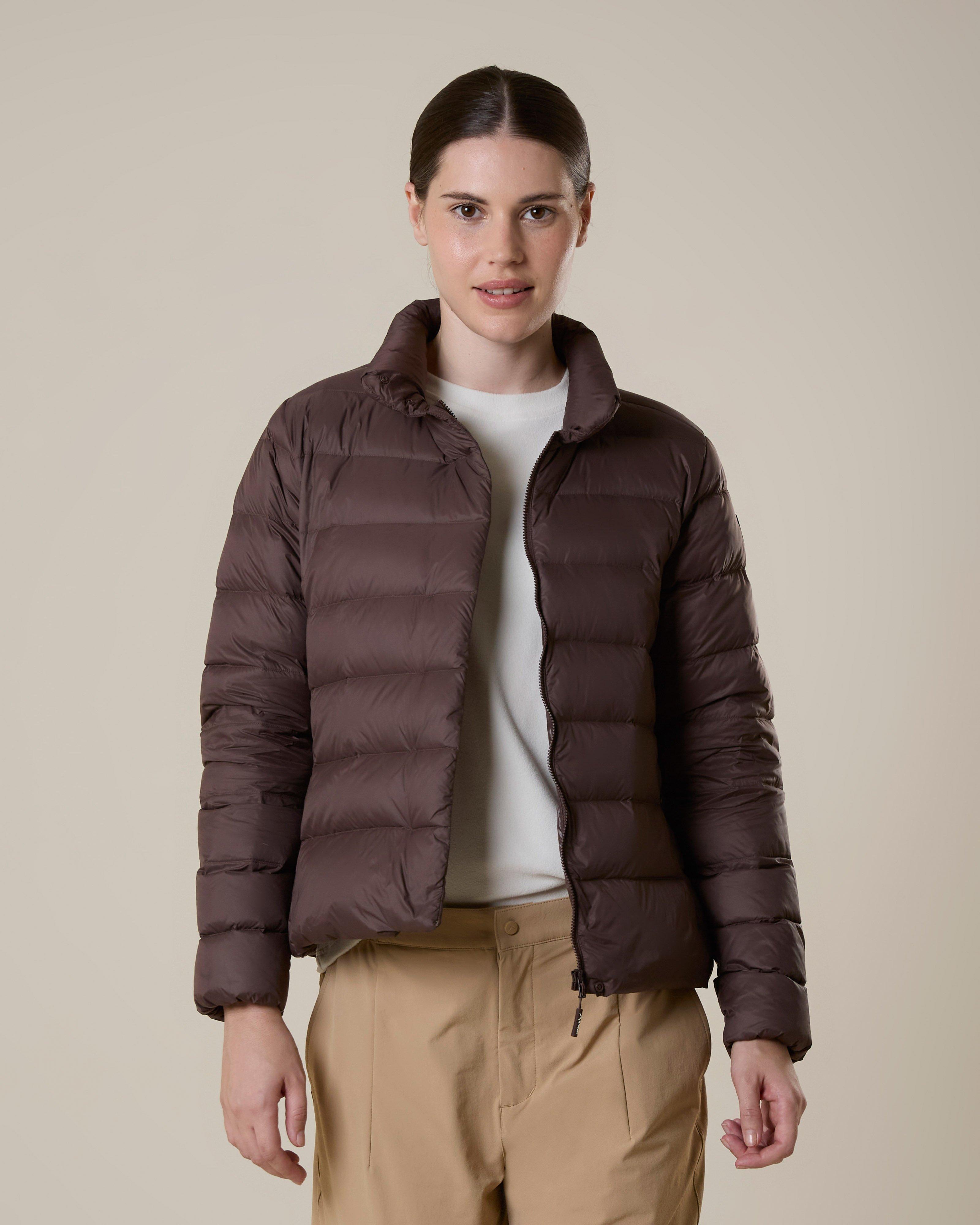 K-Way Women's Cumulus Down Puffer Jacket -  Brown