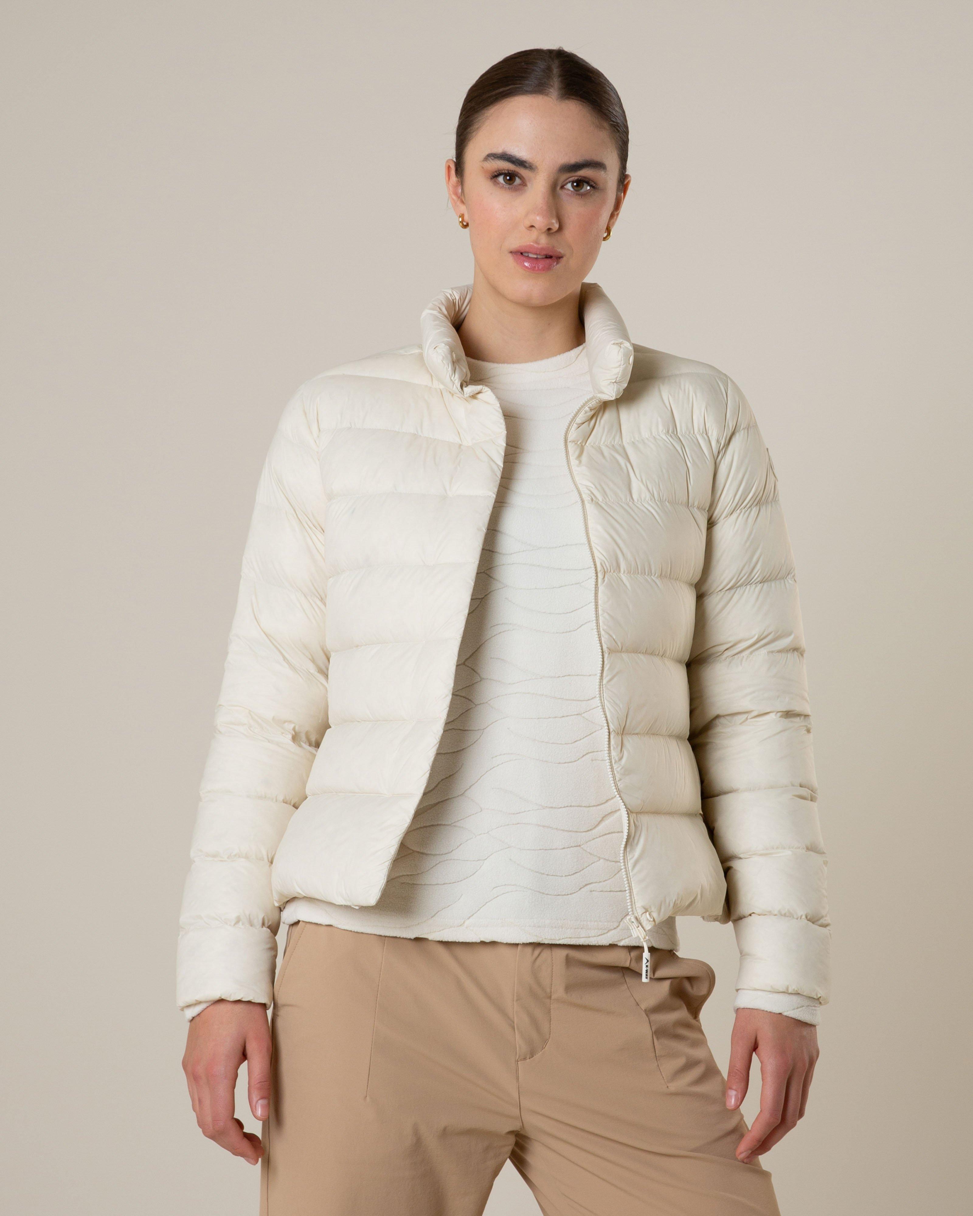 K-Way Women's Cumulus Down Puffer Jacket -  Oatmeal