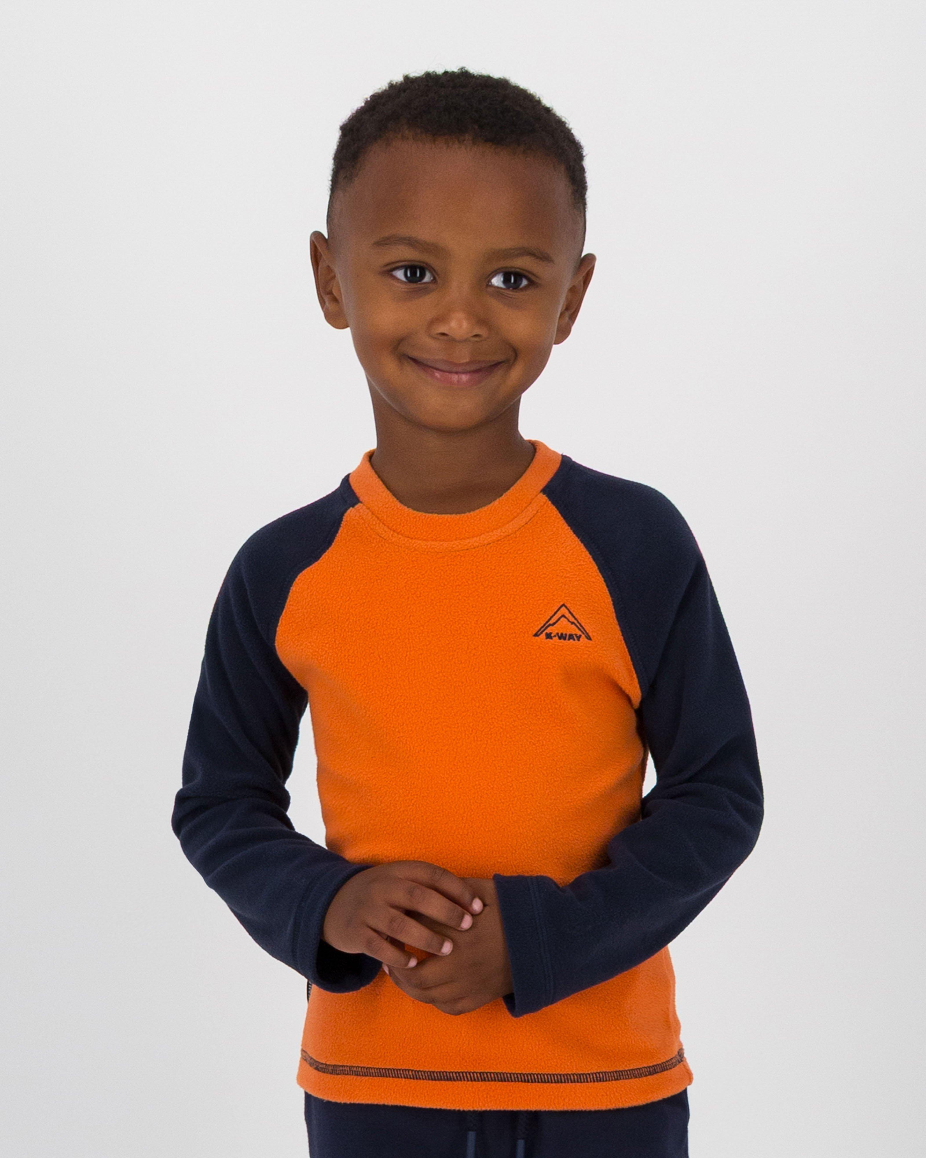 K-way Kids Eco Hawk Colourblock Fleece Top -  Rust