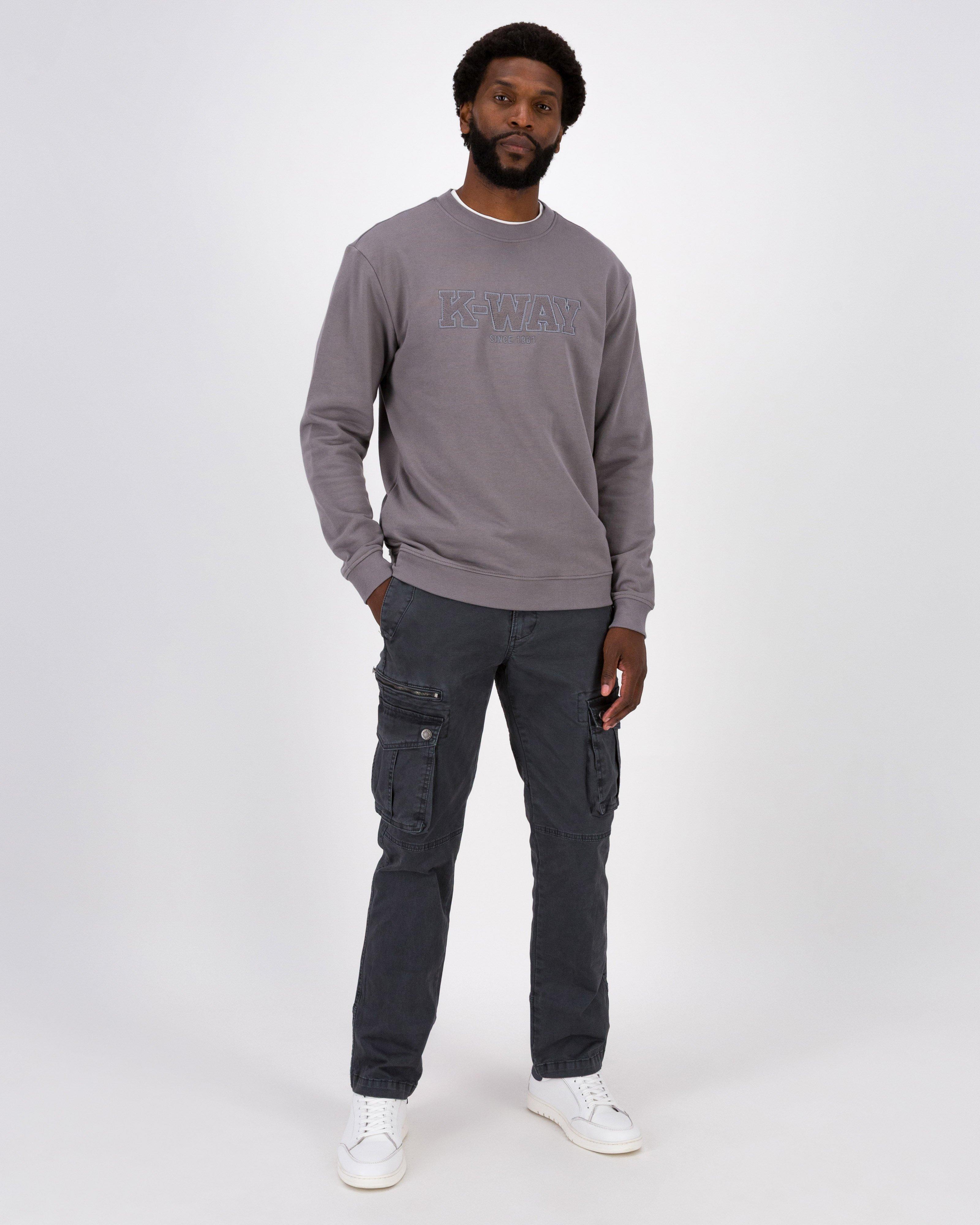 K-Way Elements Men’s Jack Crew Neck Sweat Top -  Charcoal