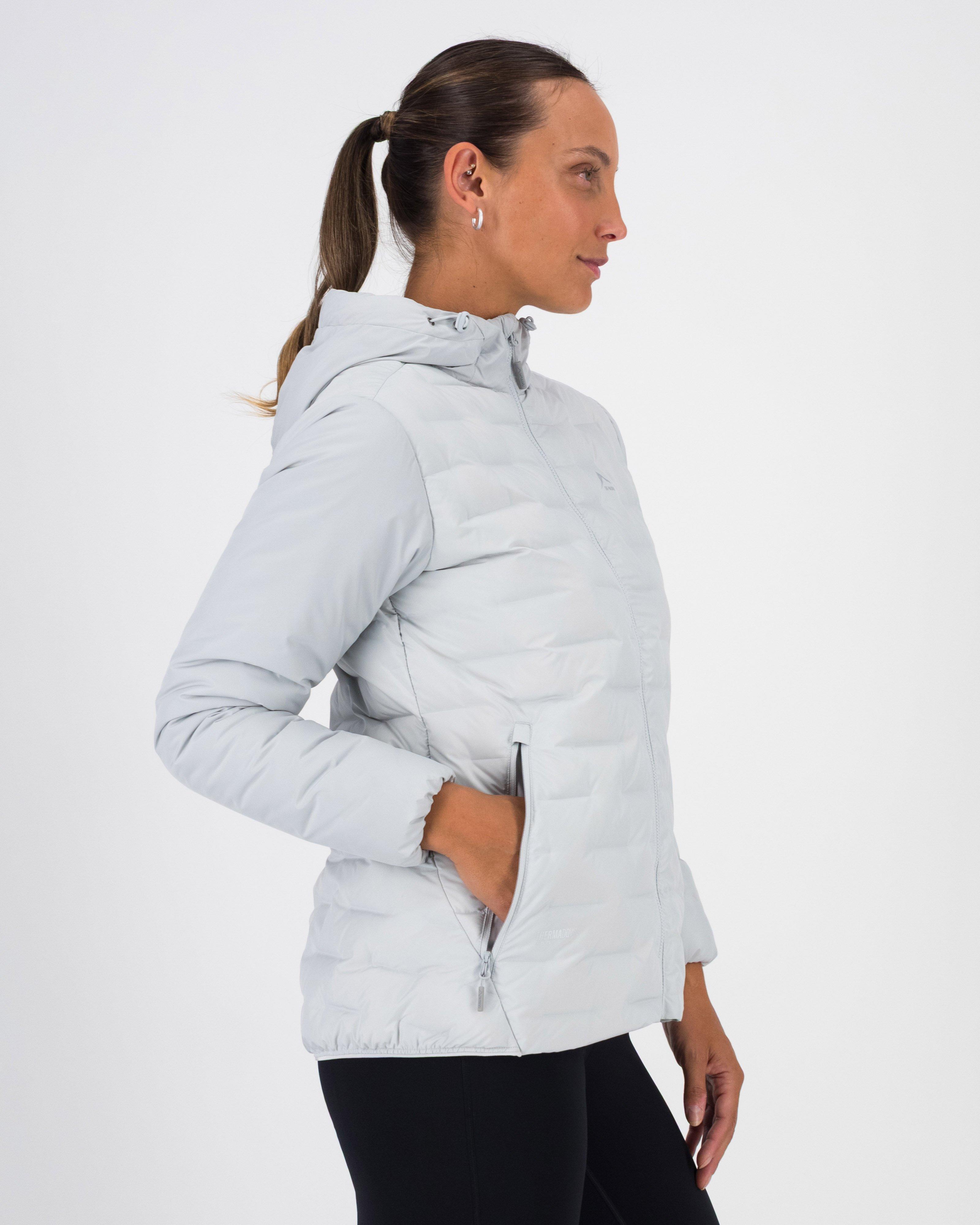 K-Way Women’s Horizon Hybrid Down Puffer Jacket -  Silver