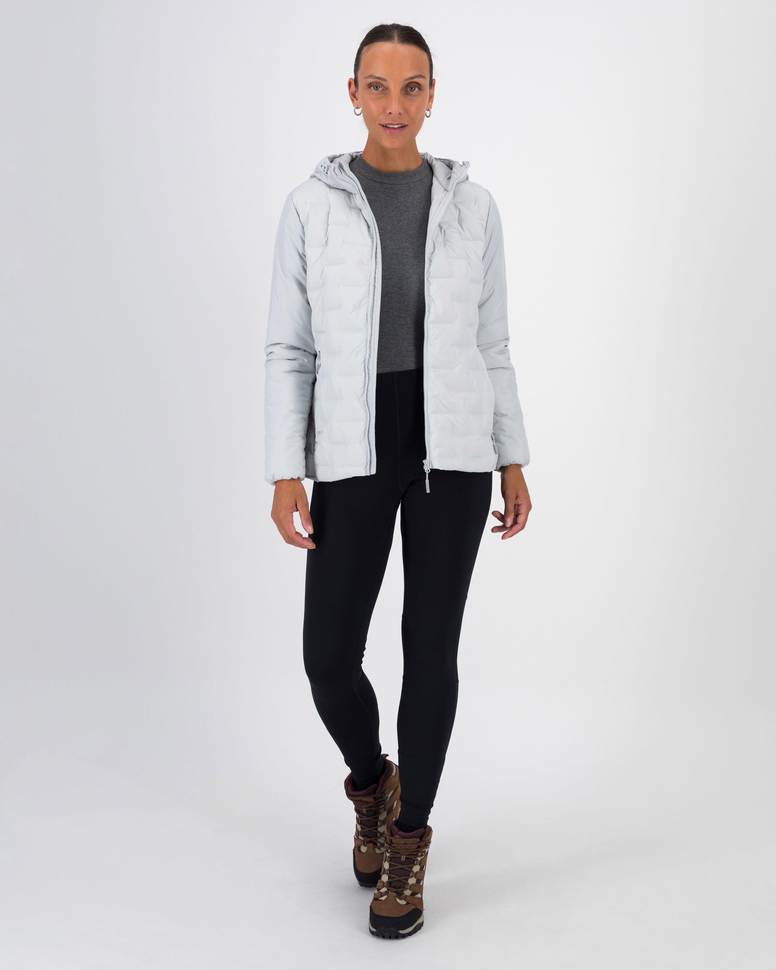 K-Way Women’s Horizon Hybrid Down Puffer Jacket -  Silver