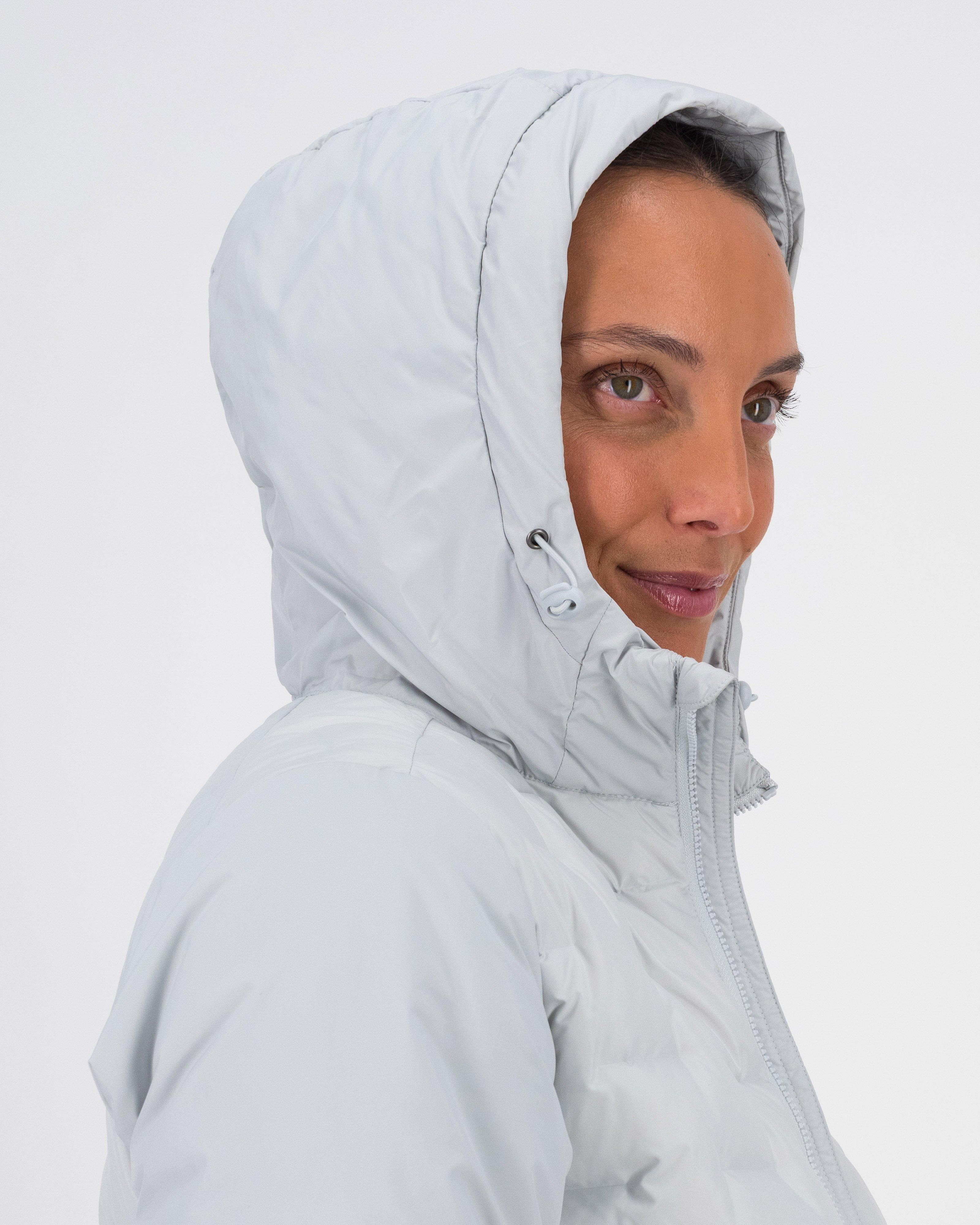 K-Way Women’s Horizon Hybrid Down Puffer Jacket -  Silver