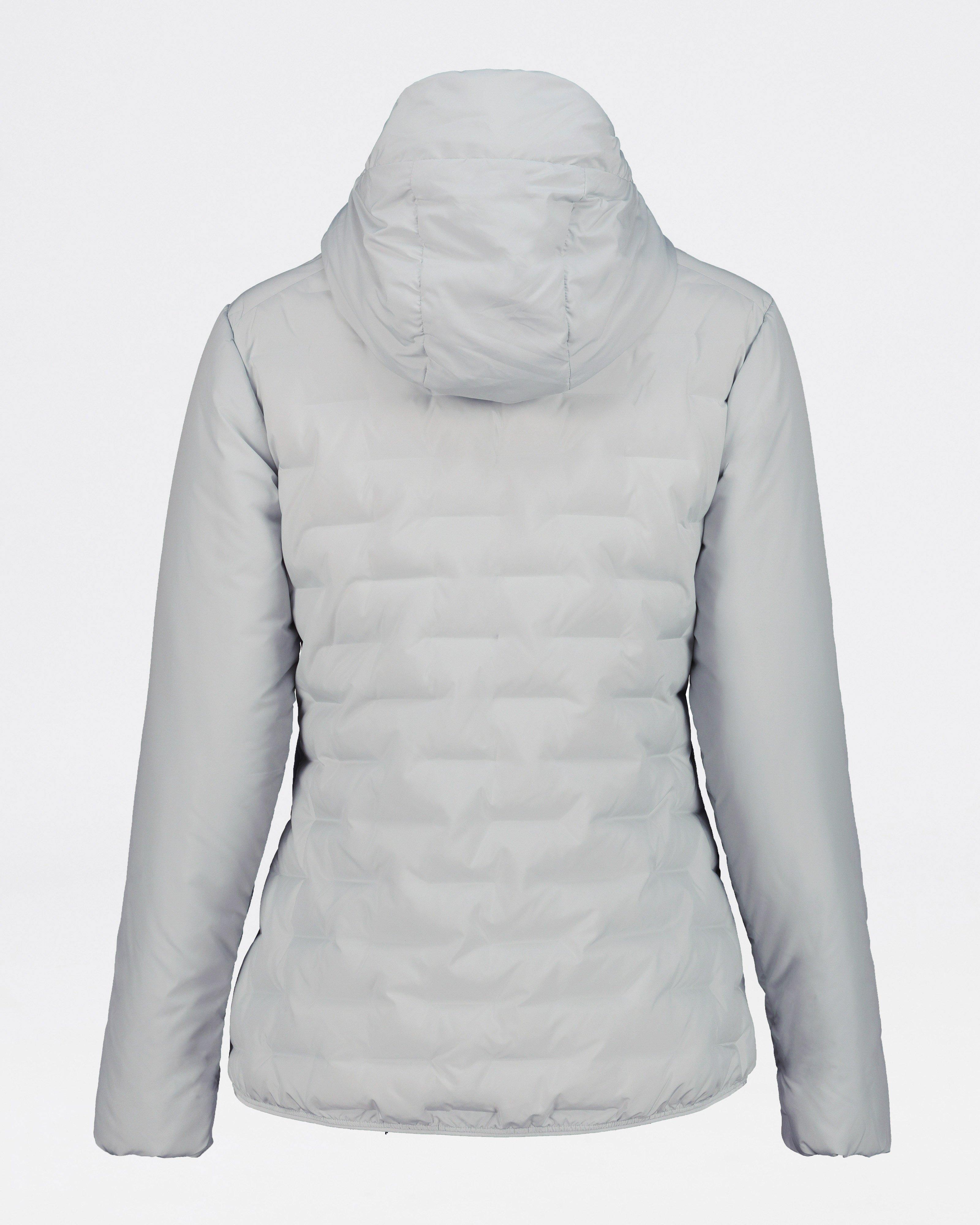 K-Way Women’s Horizon Hybrid Down Puffer Jacket -  Silver