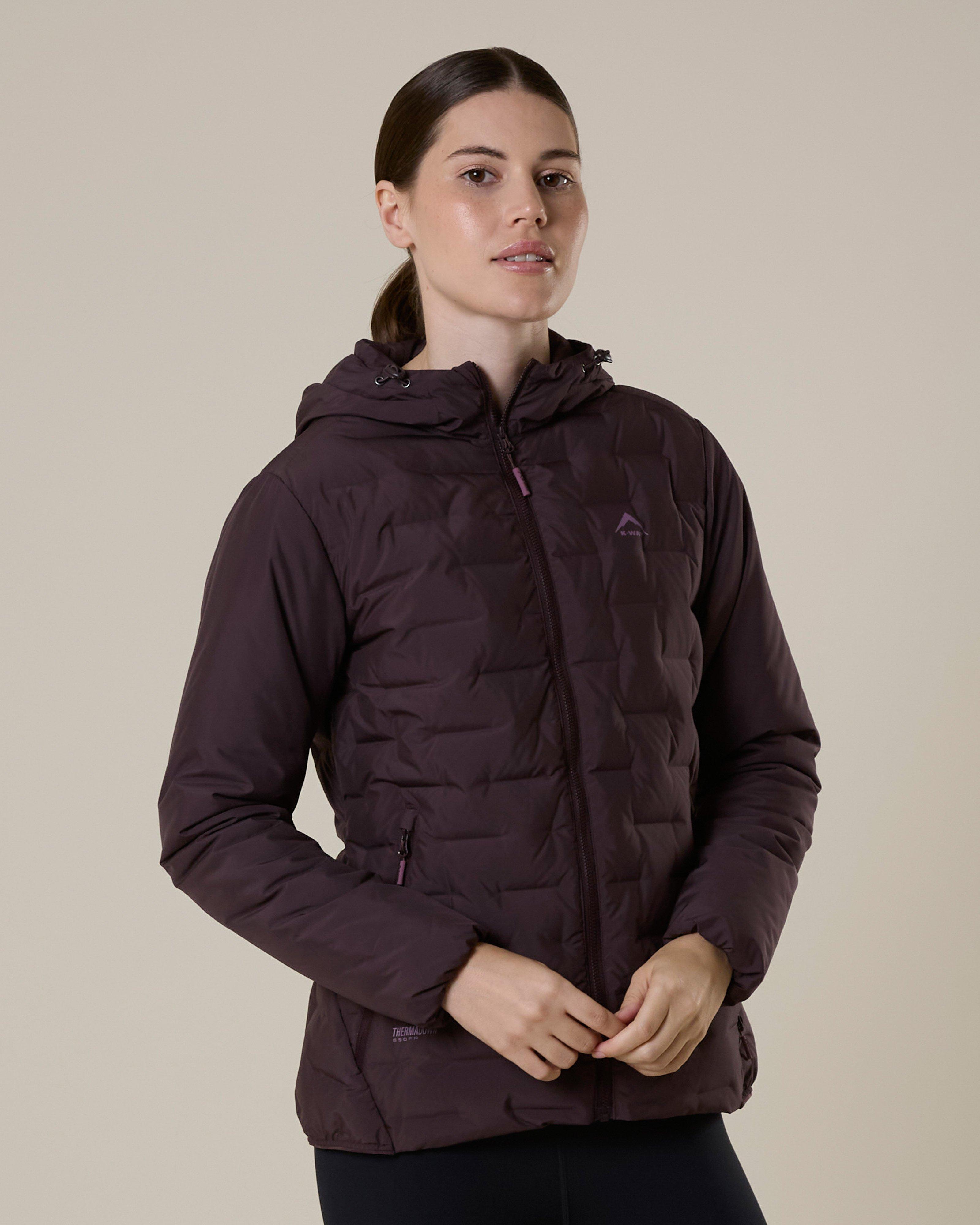 K-Way Women’s Horizon Hybrid Down Puffer Jacket -  Grape