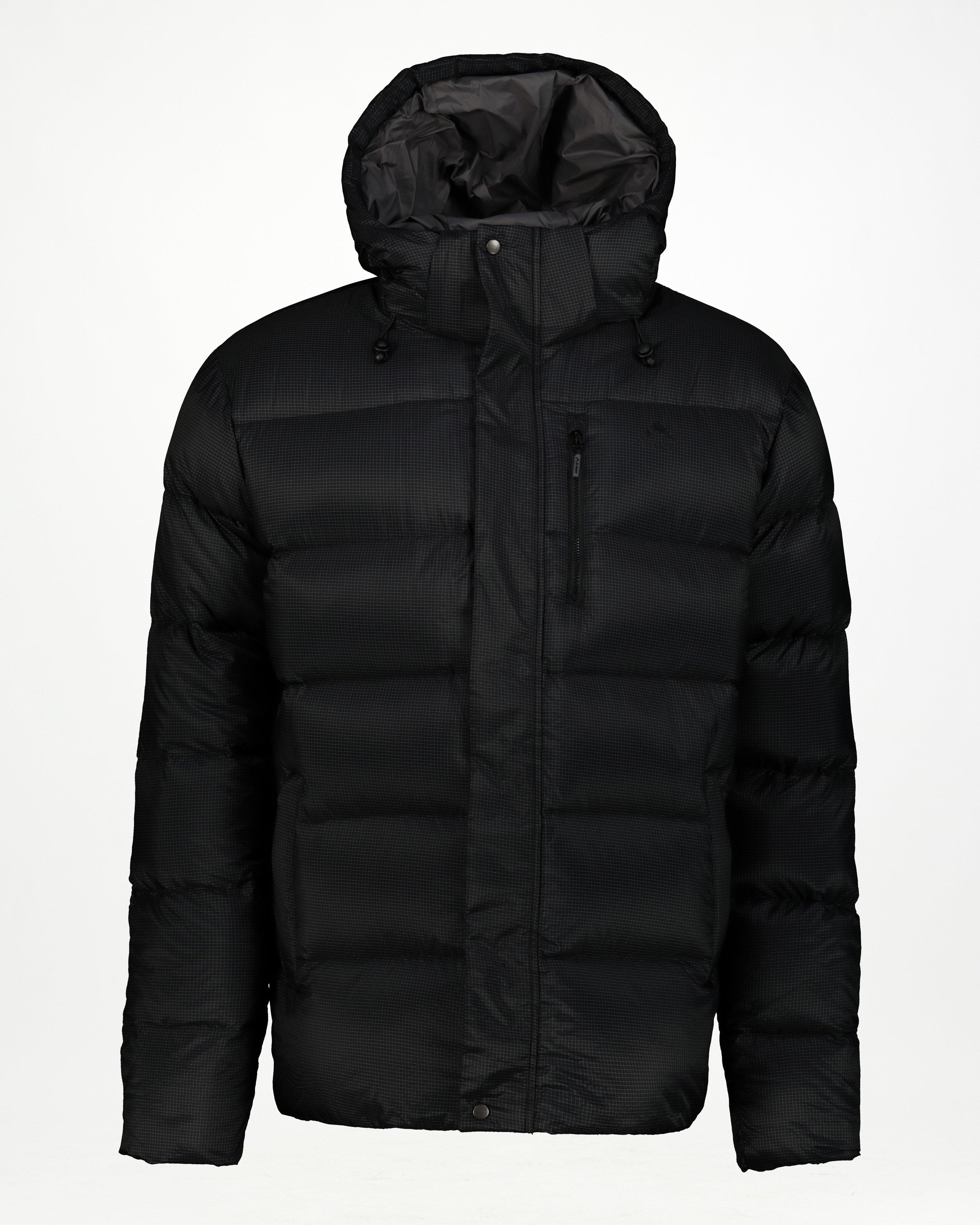 K-Way Men's Lasso Grid Jacket -  Black