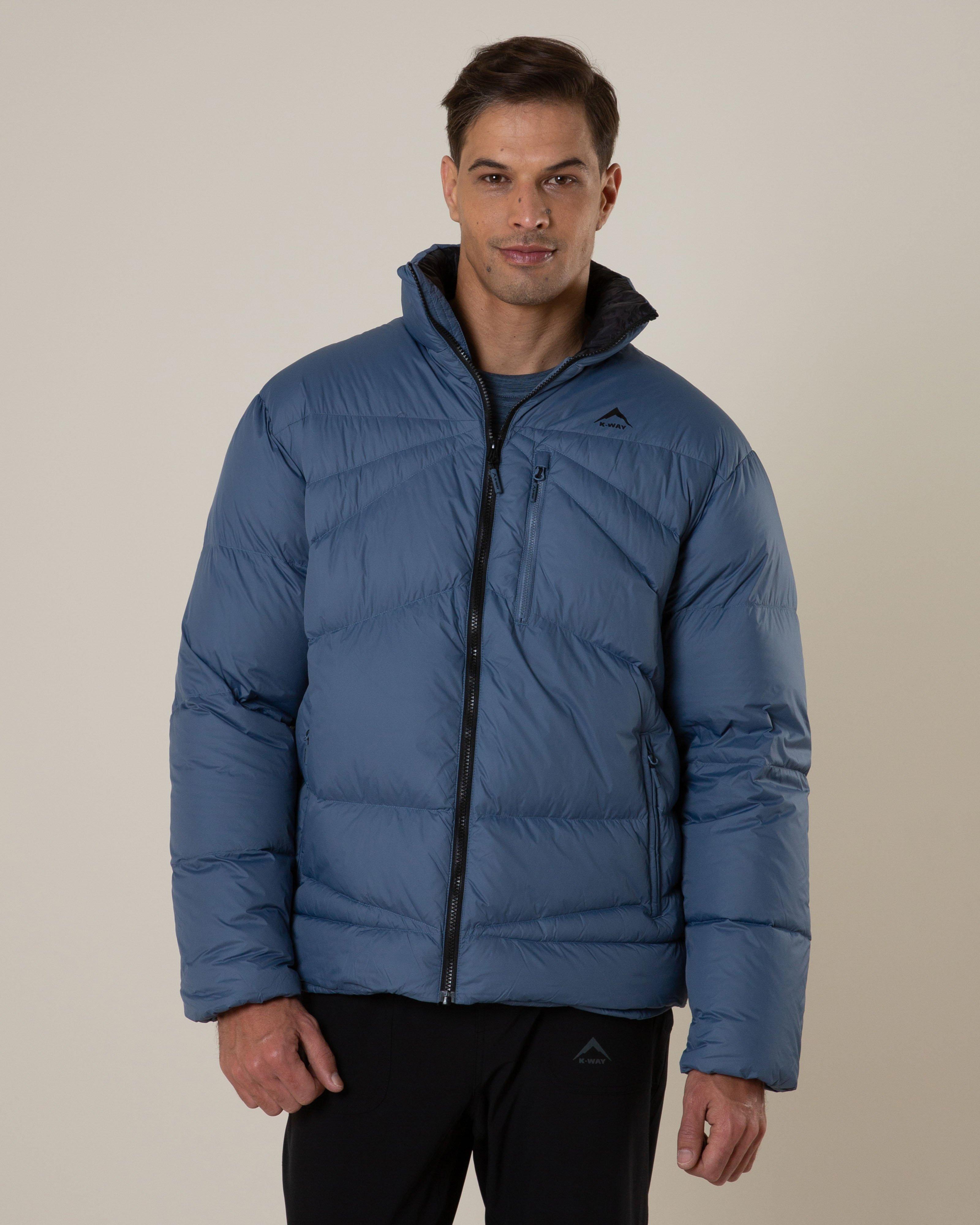 K-Way Men's Crosswind Channel Jacket -  Mid Blue