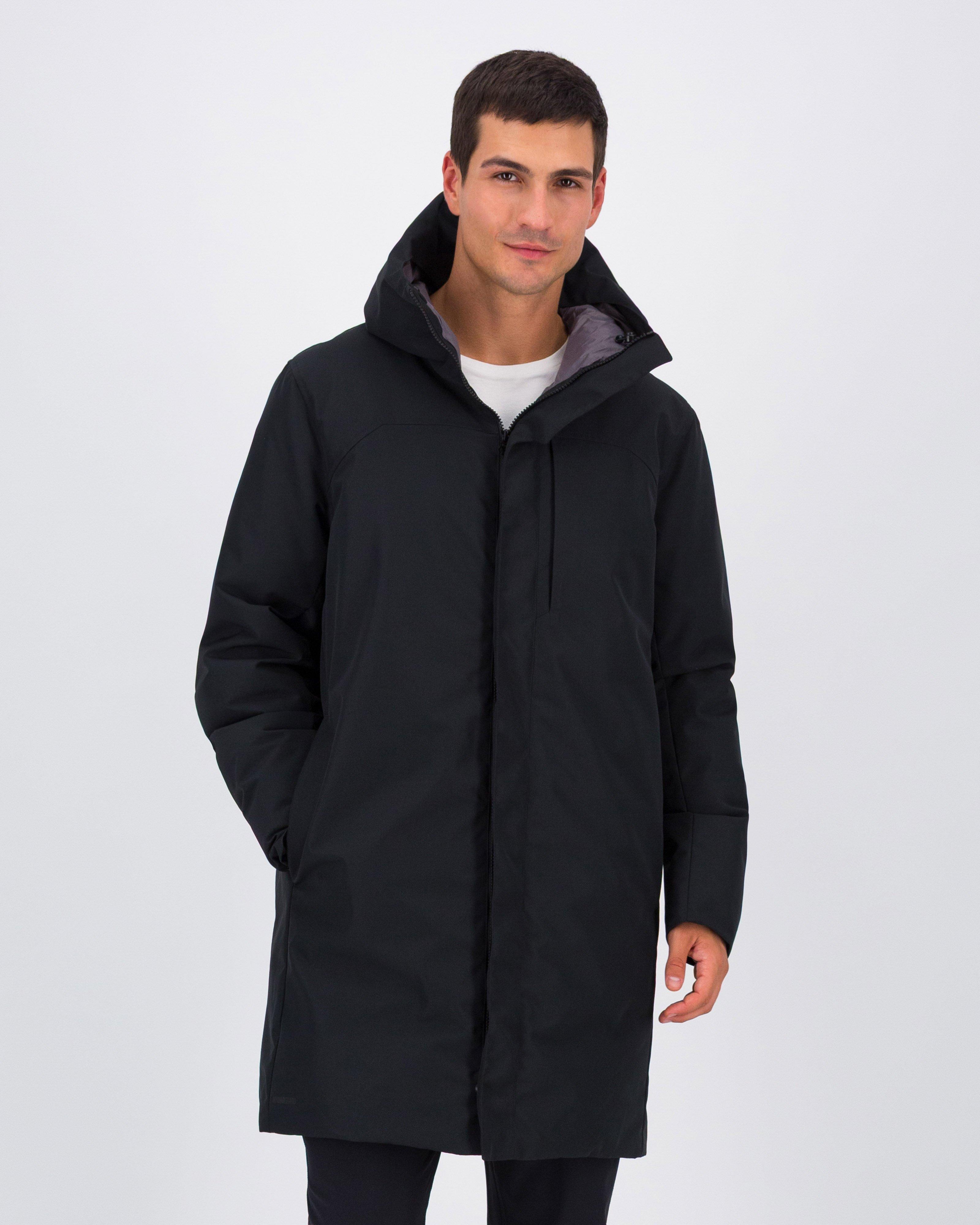K-Way Men's RevoTherma Longer Length Down Puffer Jacket -  Black