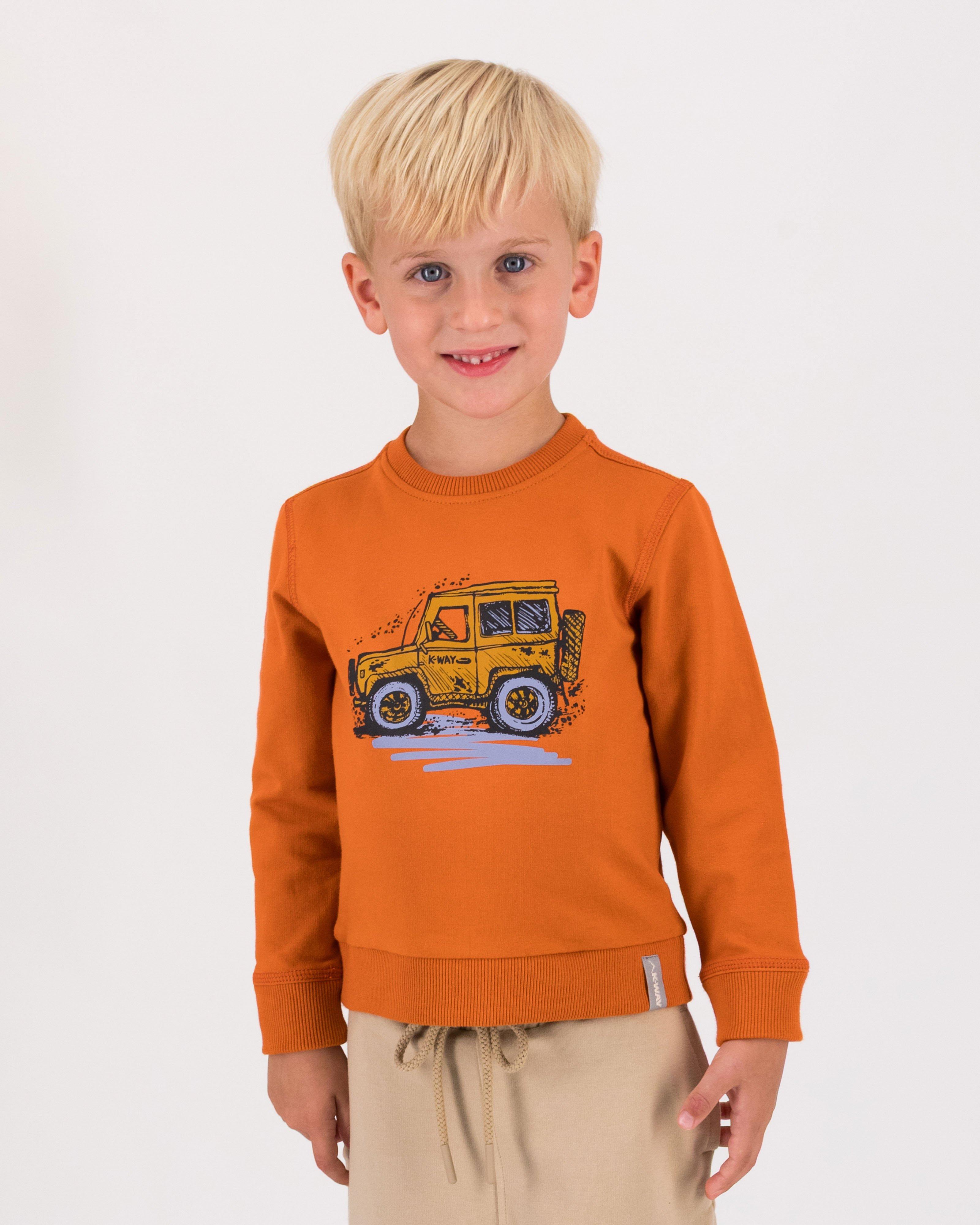 K-Way Kids Odyssey Crew Neck Track Top -  Orange