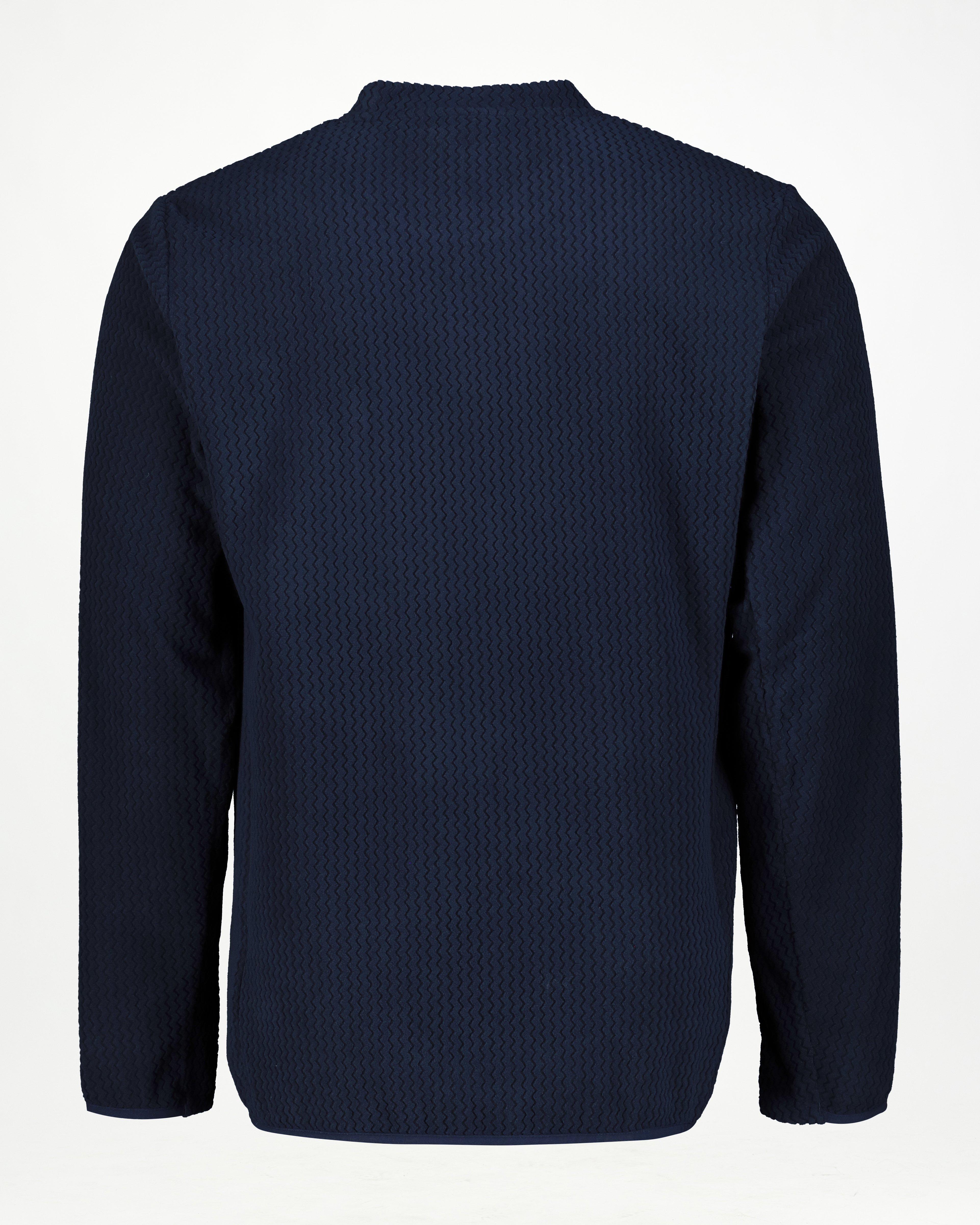 K-Way Men’s Peak Crew Fleece Top -  Navy