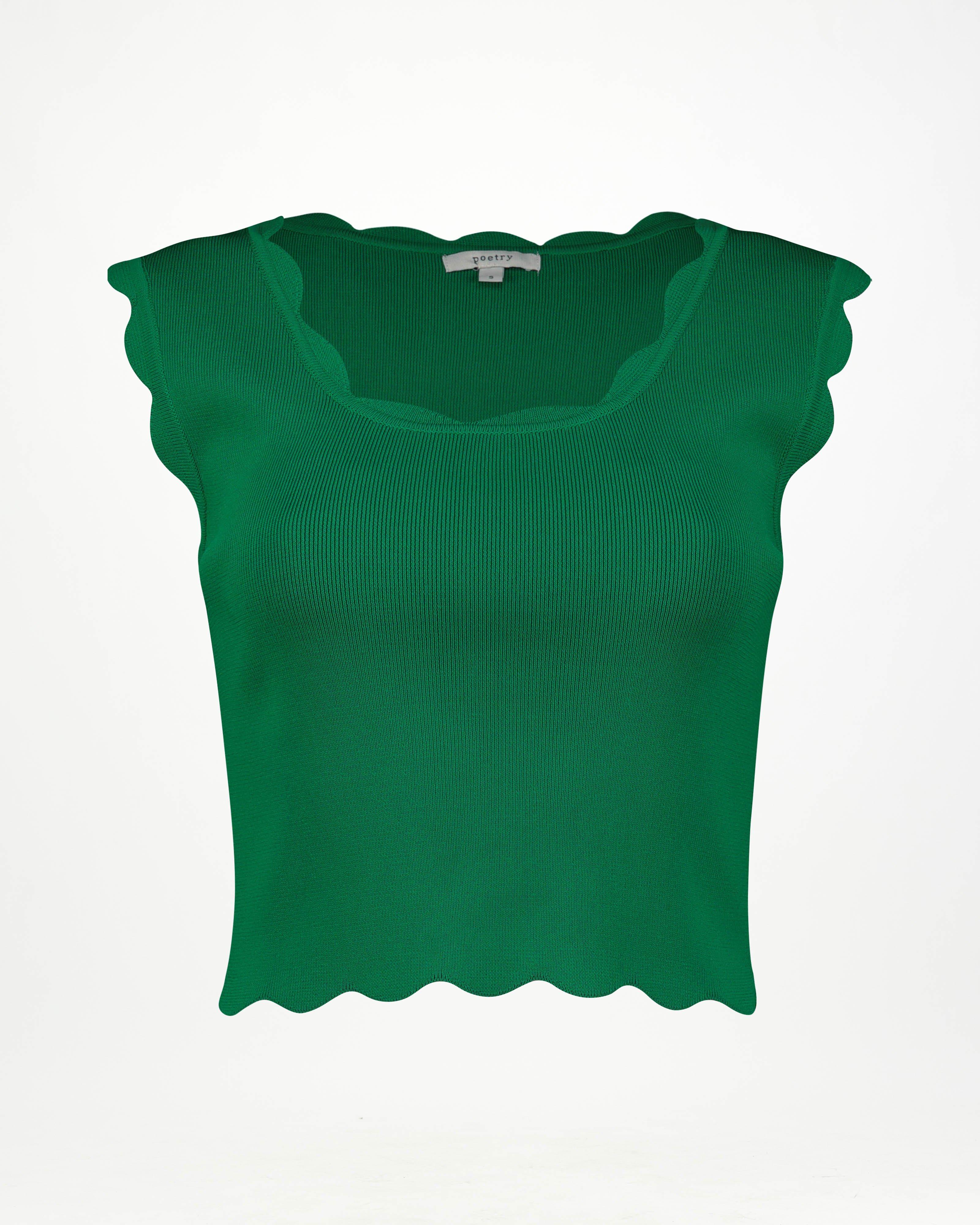 shéller scallop design knit tops shéller scallop design knit tops