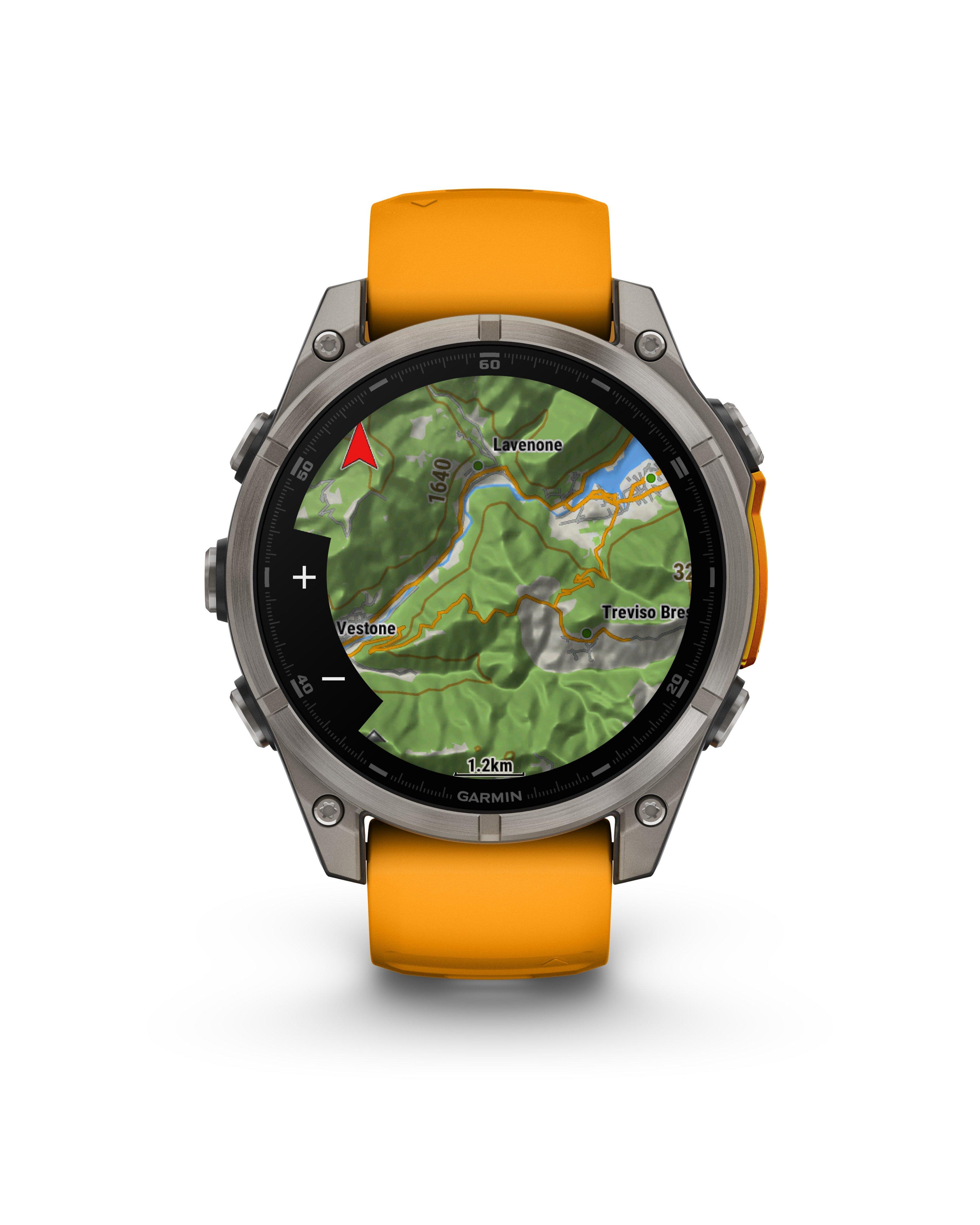 Garmin Fenix 8 Sapphire 47mm GPS Smartwatch  -  Orange