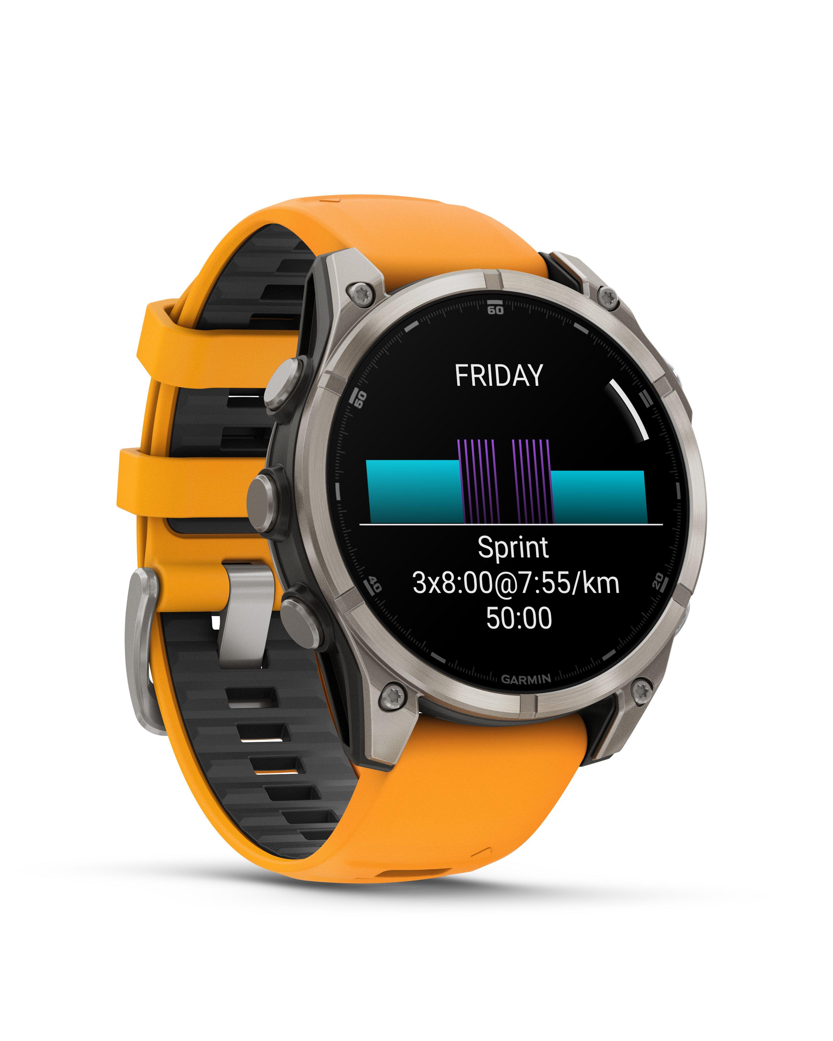 Garmin Fenix 8 Sapphire 47mm GPS Smartwatch  -  Orange