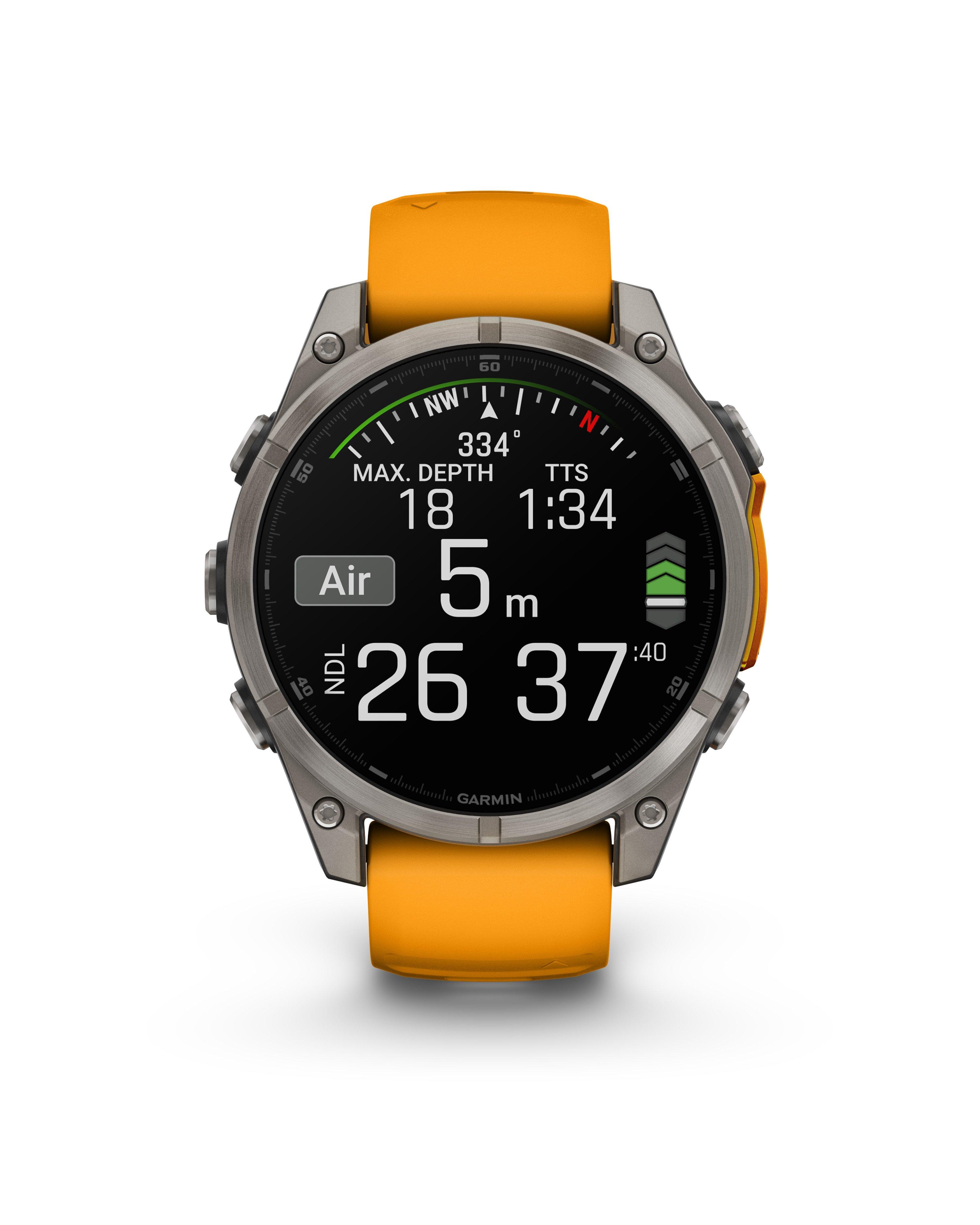 Garmin Fenix 8 Sapphire 47mm GPS Smartwatch  -  Orange