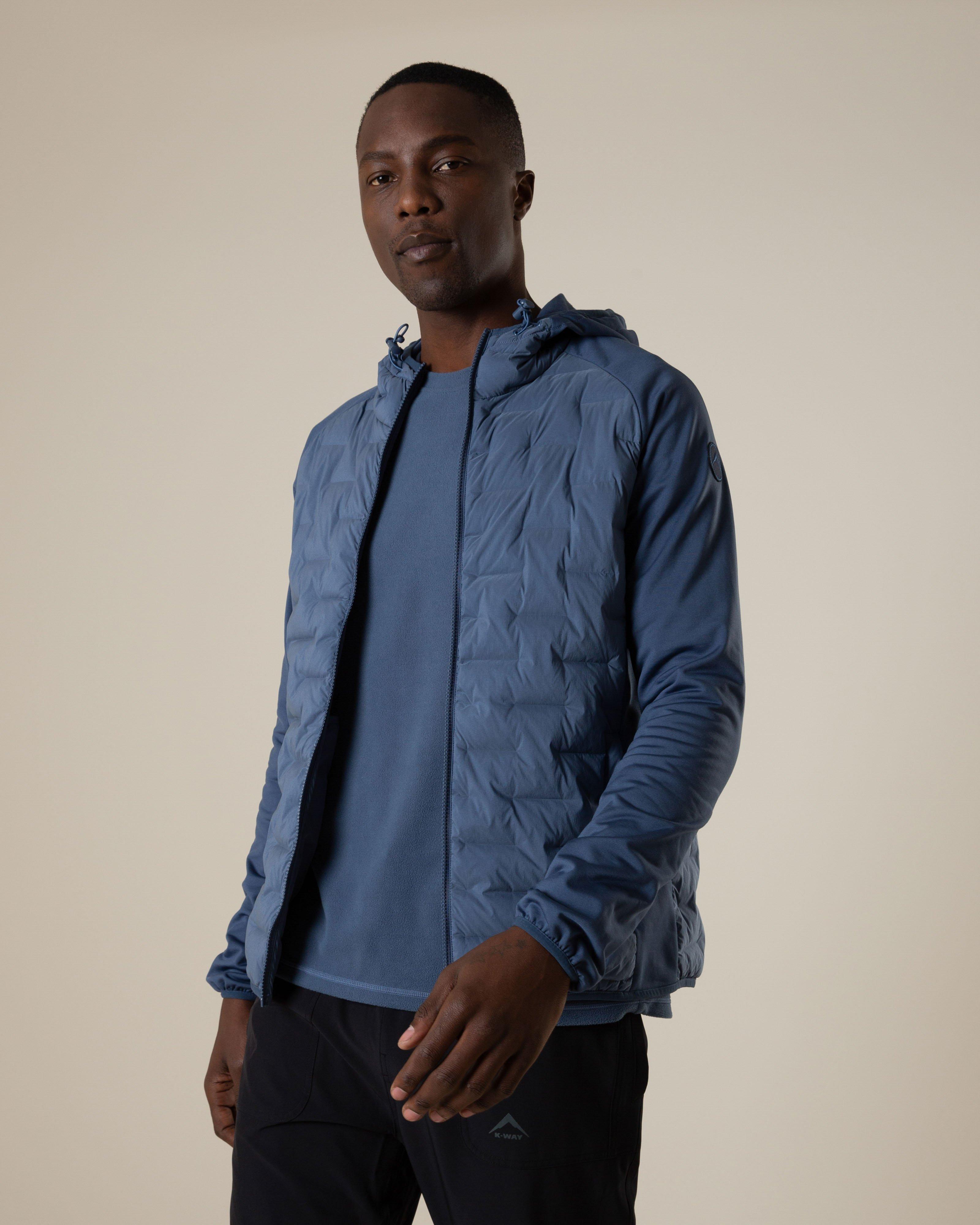 K-Way Men’s Haven Eco Hybrid Jacket -  Mid Blue