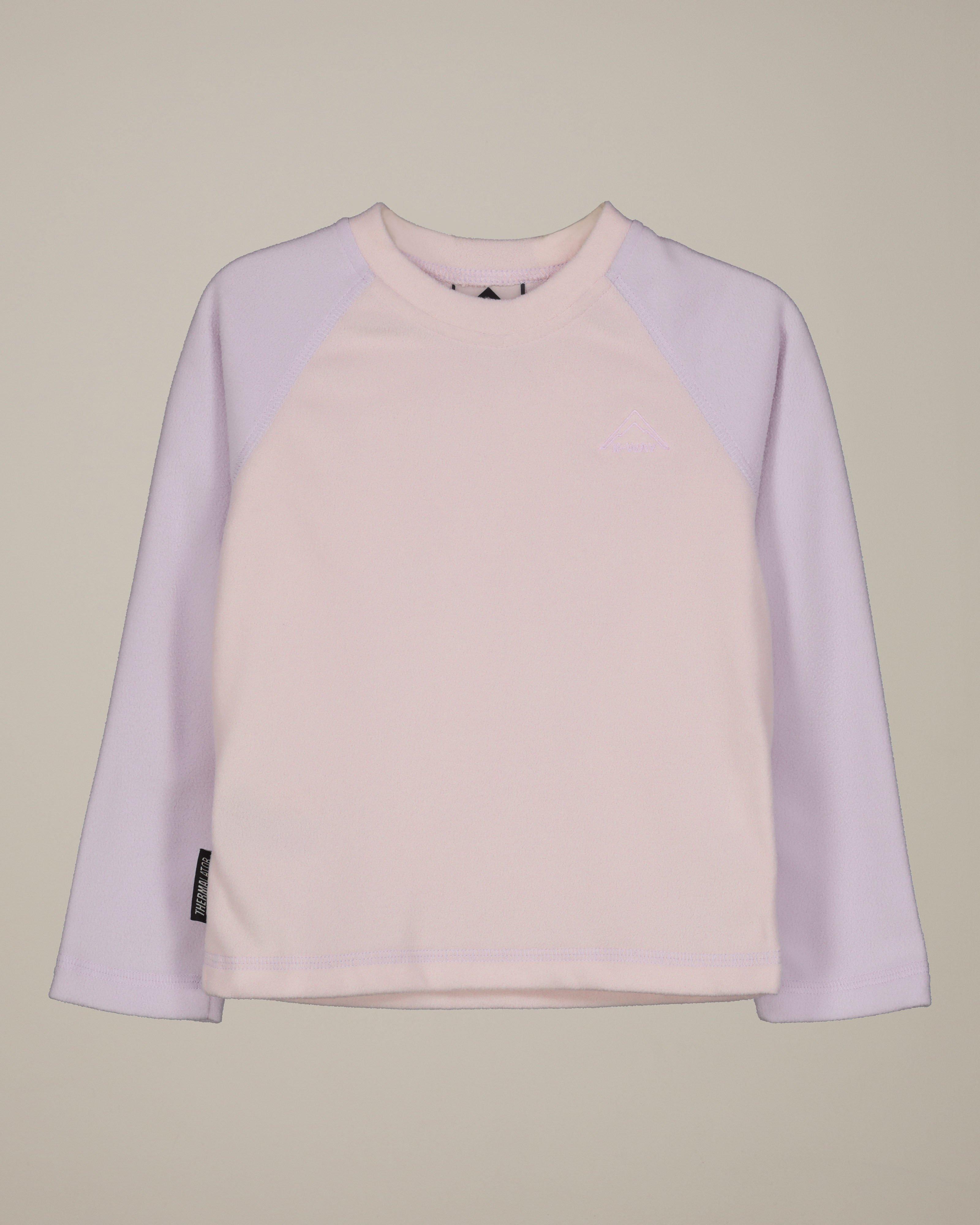  K-Way Kids Eco Colourblocked Hawk Fleece Top -  Light Pink