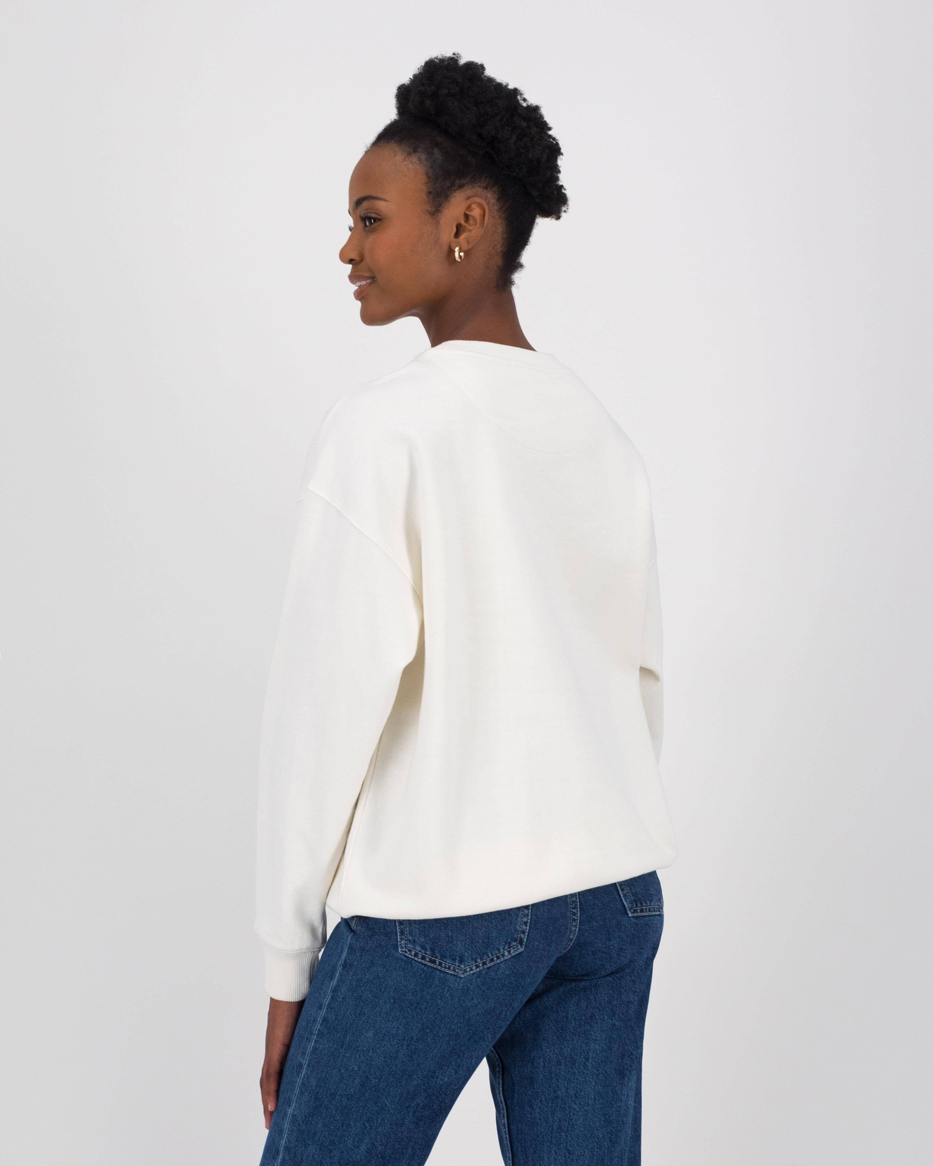 Rare Earth Women’s Mila Crew Neck Sweat Top -  Milk