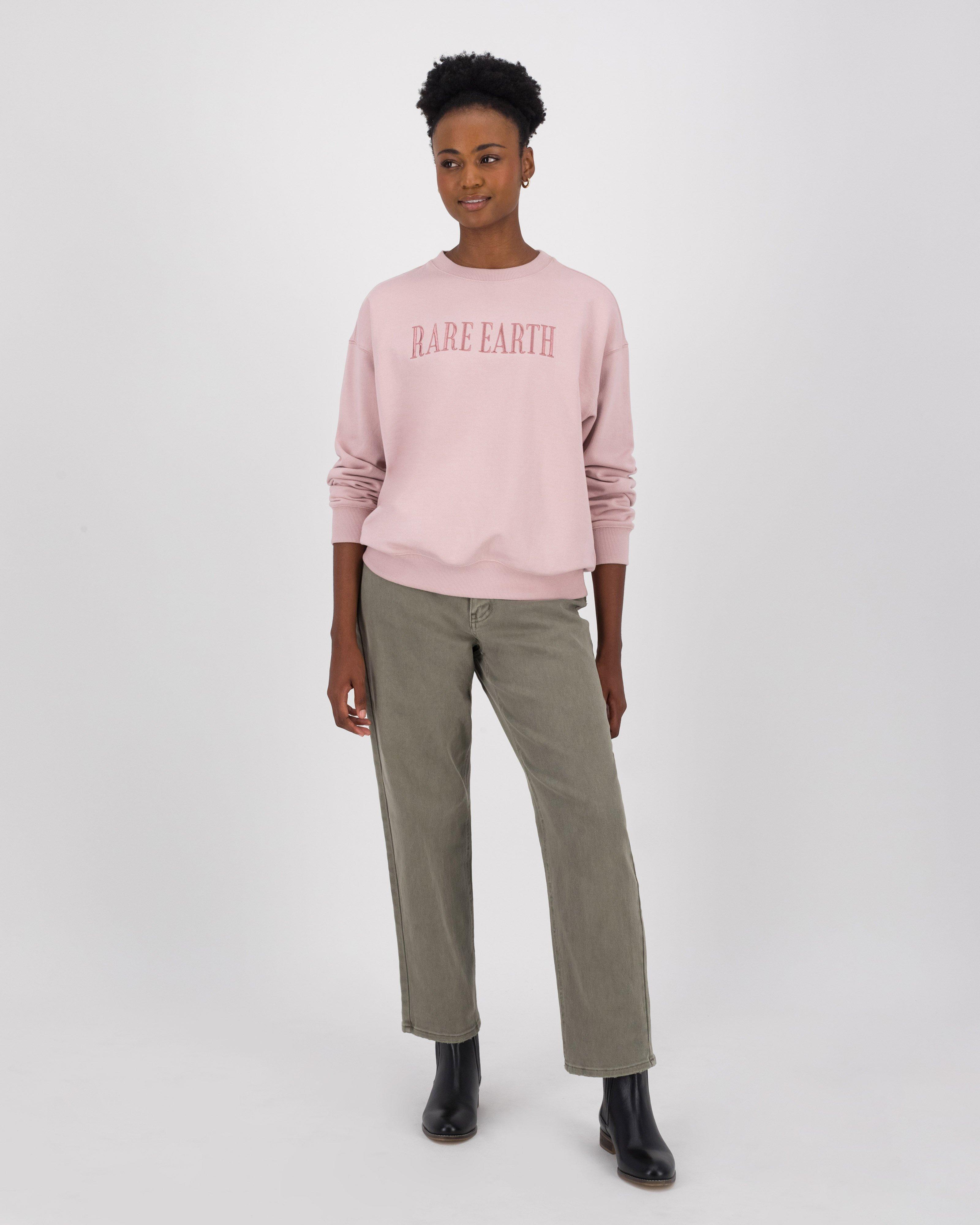 Rare Earth Women’s Mila Crew Neck Sweat Top -  Pink