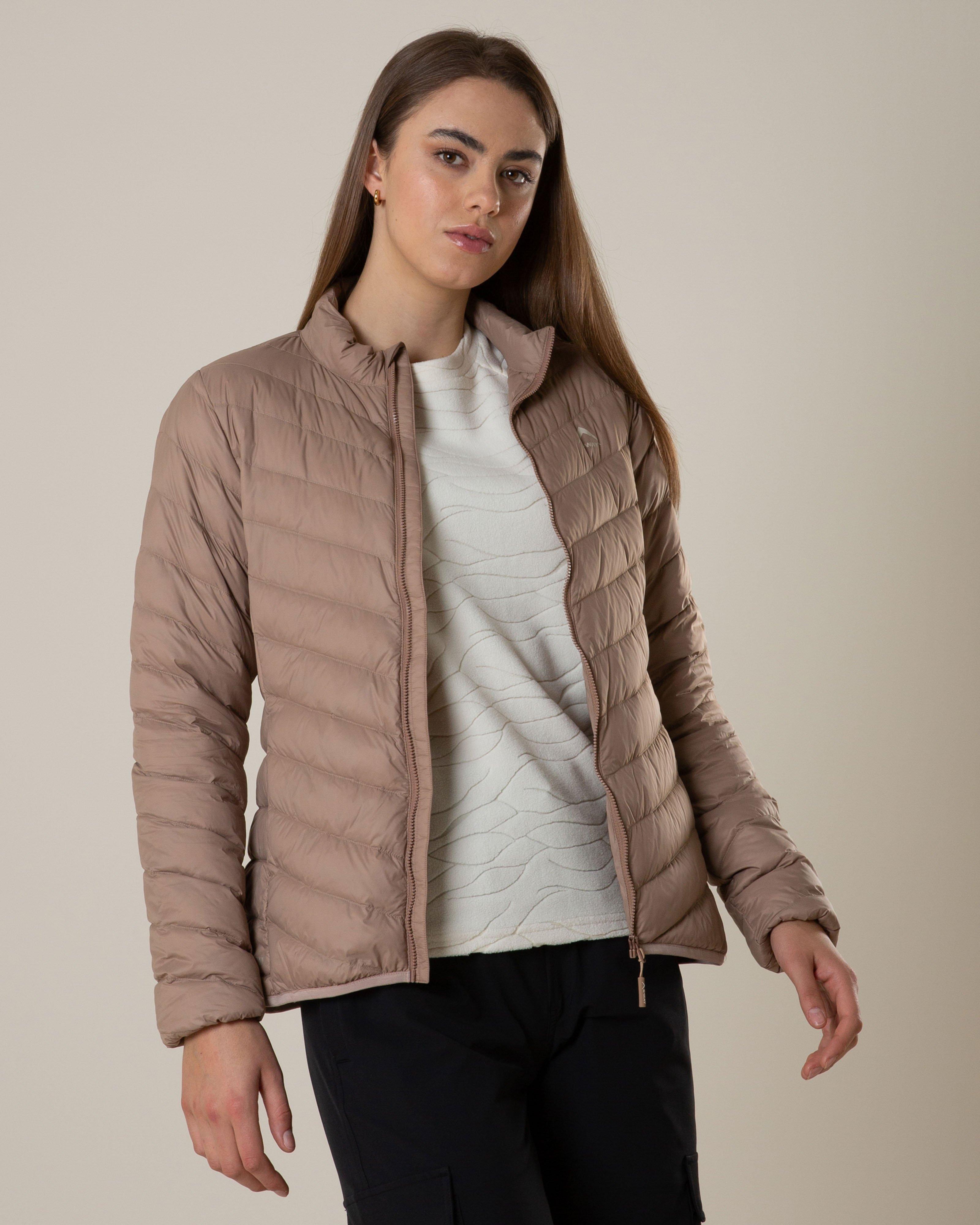 K-Way Women’s Aerolite 600 Down Puffer Jacket -  Taupe