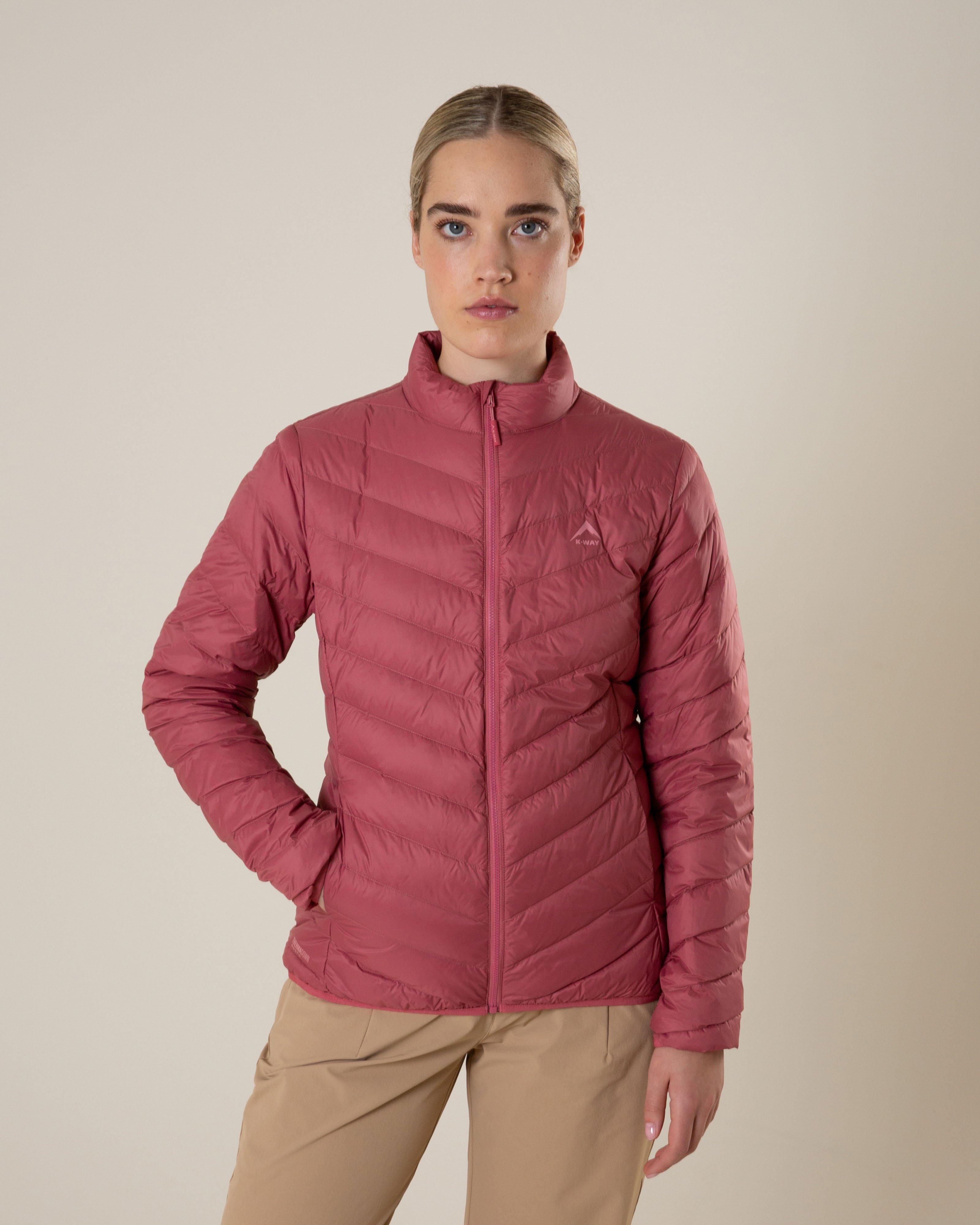 K-Way Women’s Aerolite 600 Down Puffer Jacket -  Rose