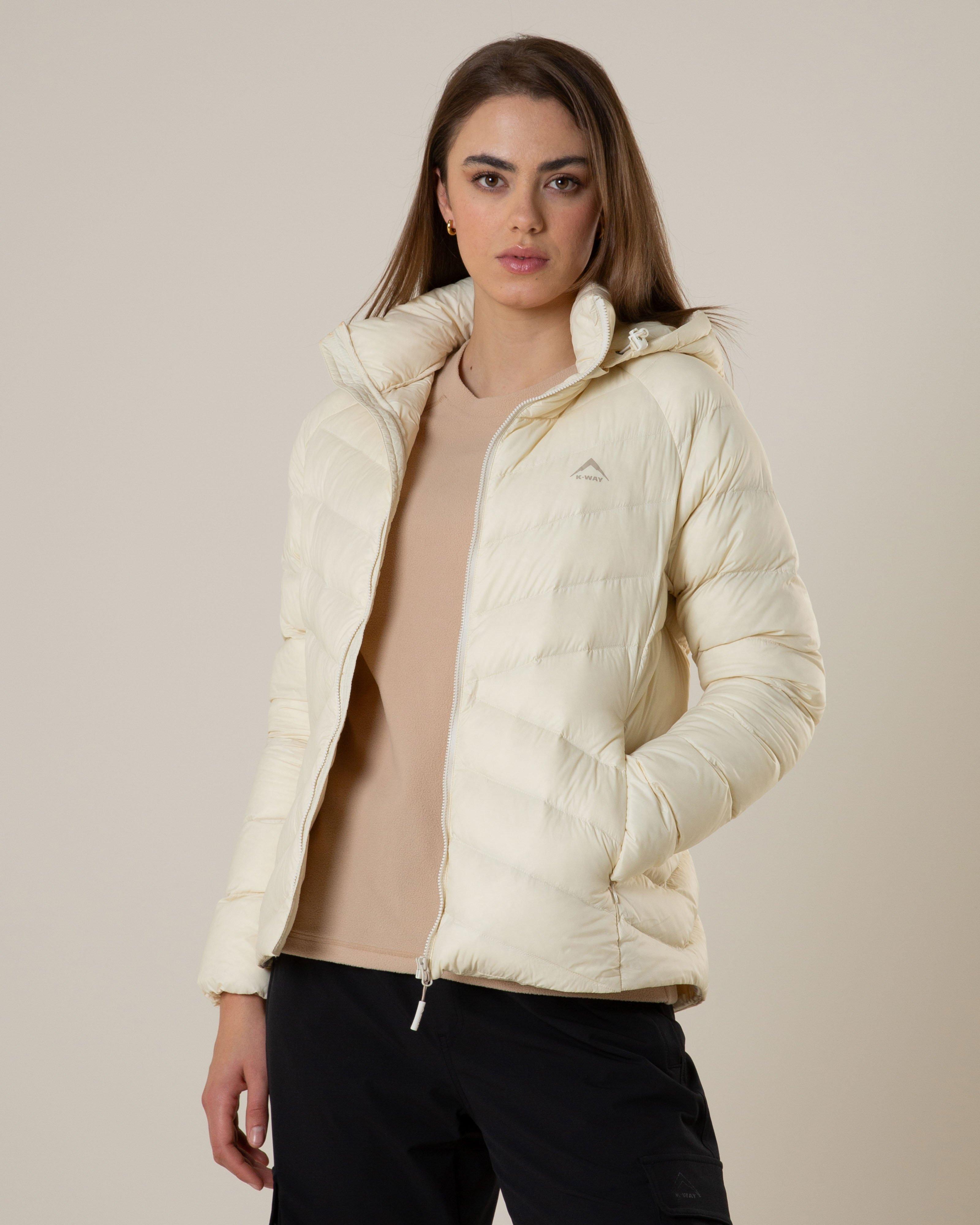 K-Way Women’s Cirrus Down Puffer Jacket -  Oatmeal