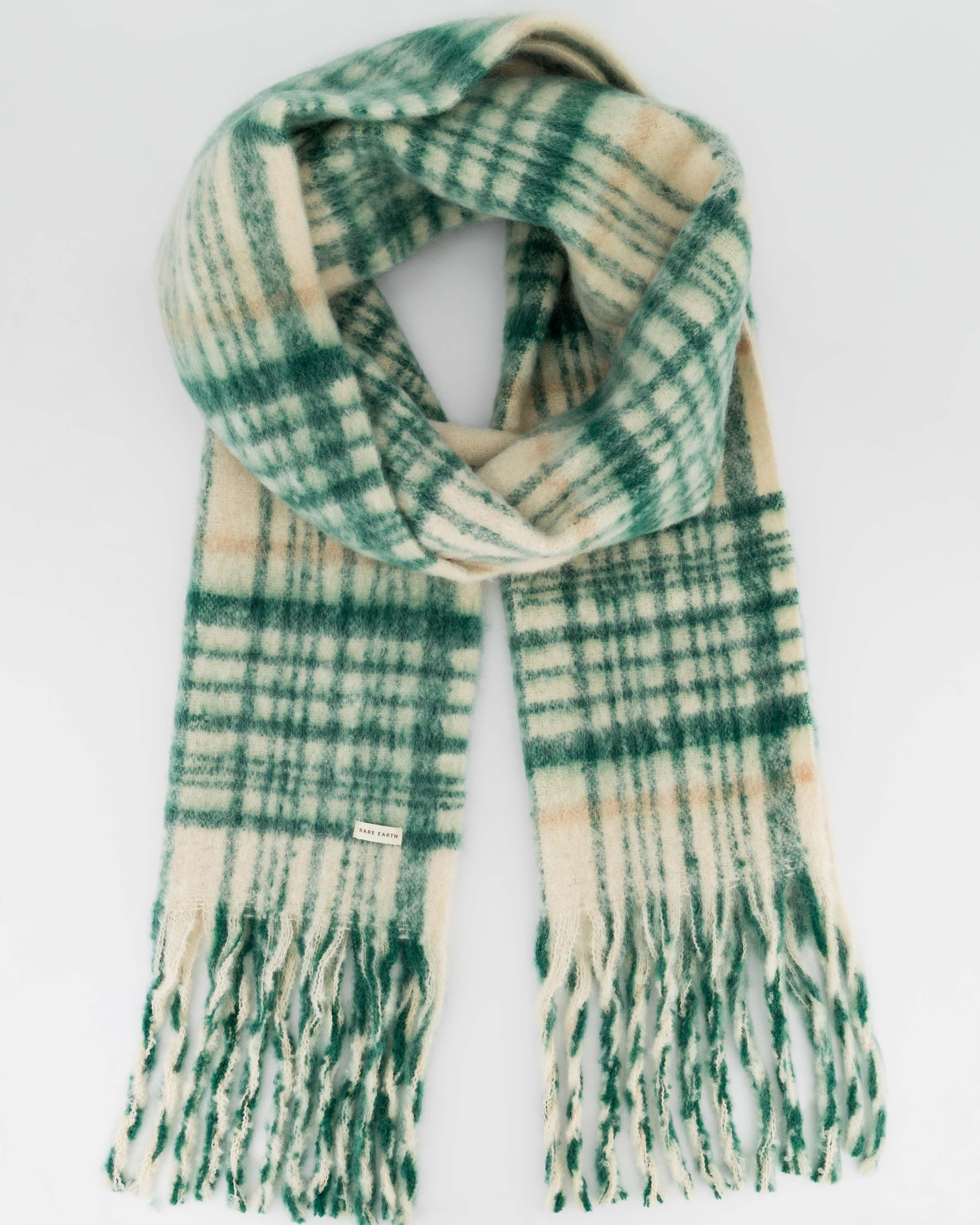 Rare Earth Women's Eloise Check Scarf -  Bottle Green