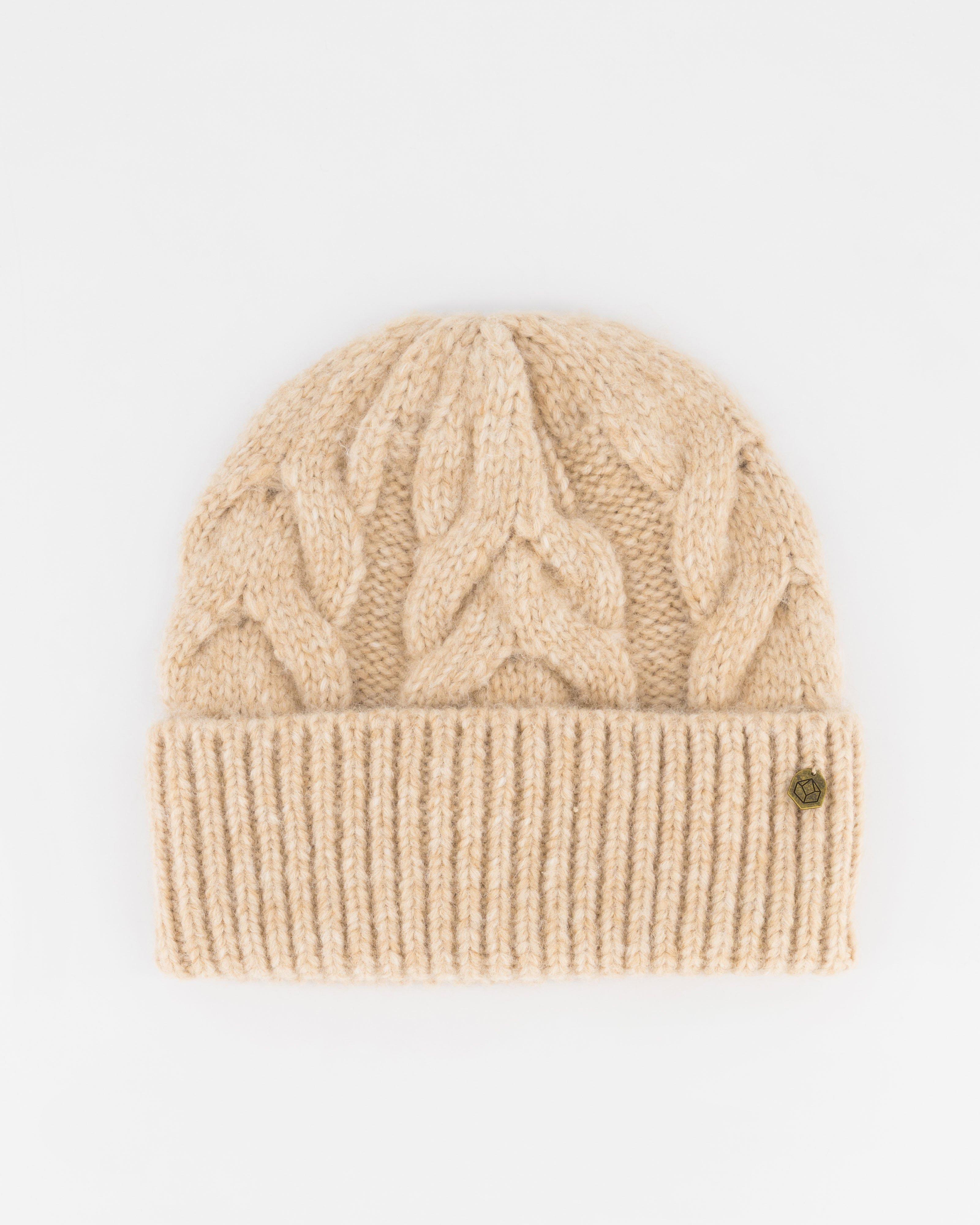 Rare Earth Women's Violet Cable Beanie -  Milk
