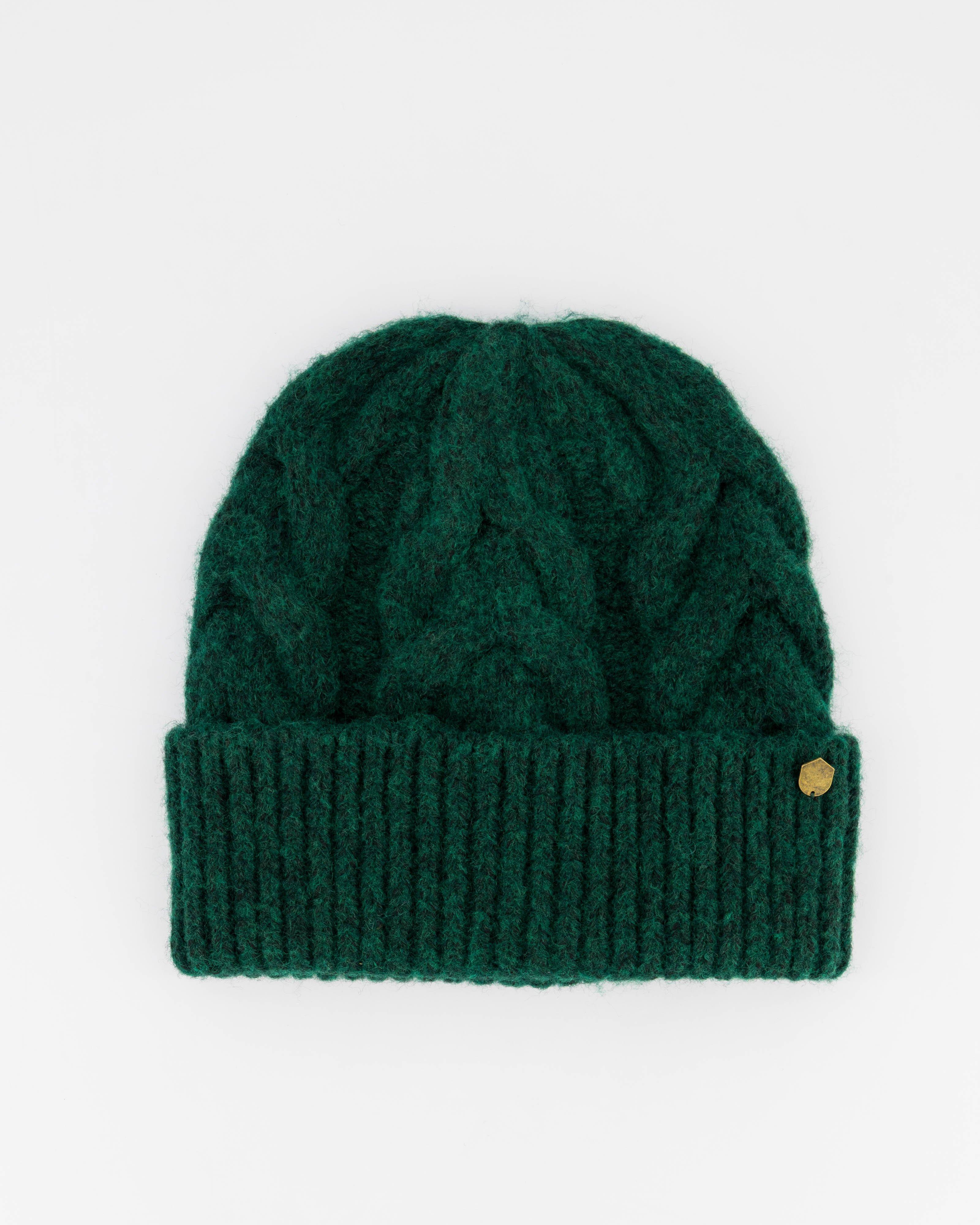 Rare Earth Women's Violet Cable Beanie -  Bottle Green