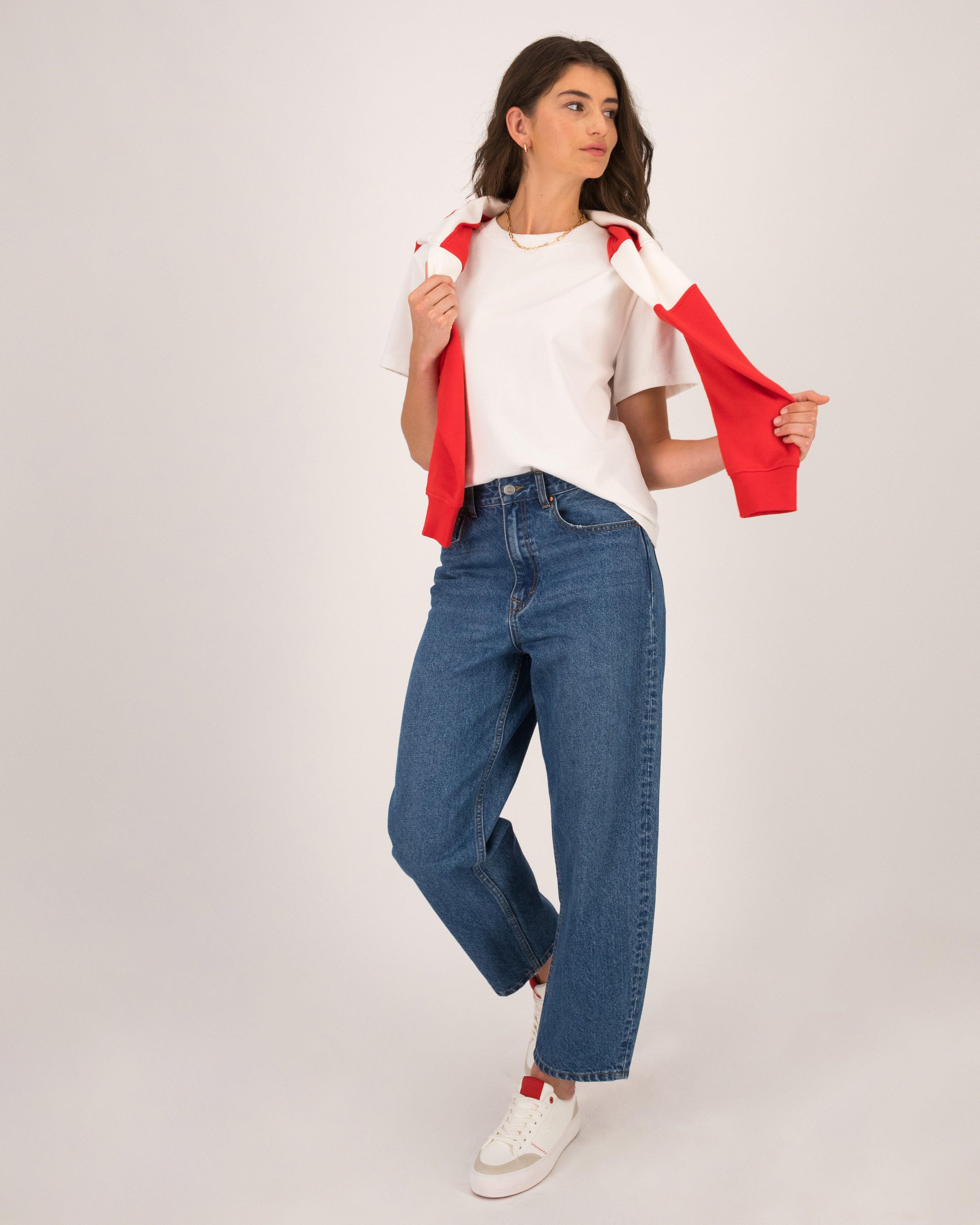  Women’s Zendaya Straight Leg Denim  -  Light Blue