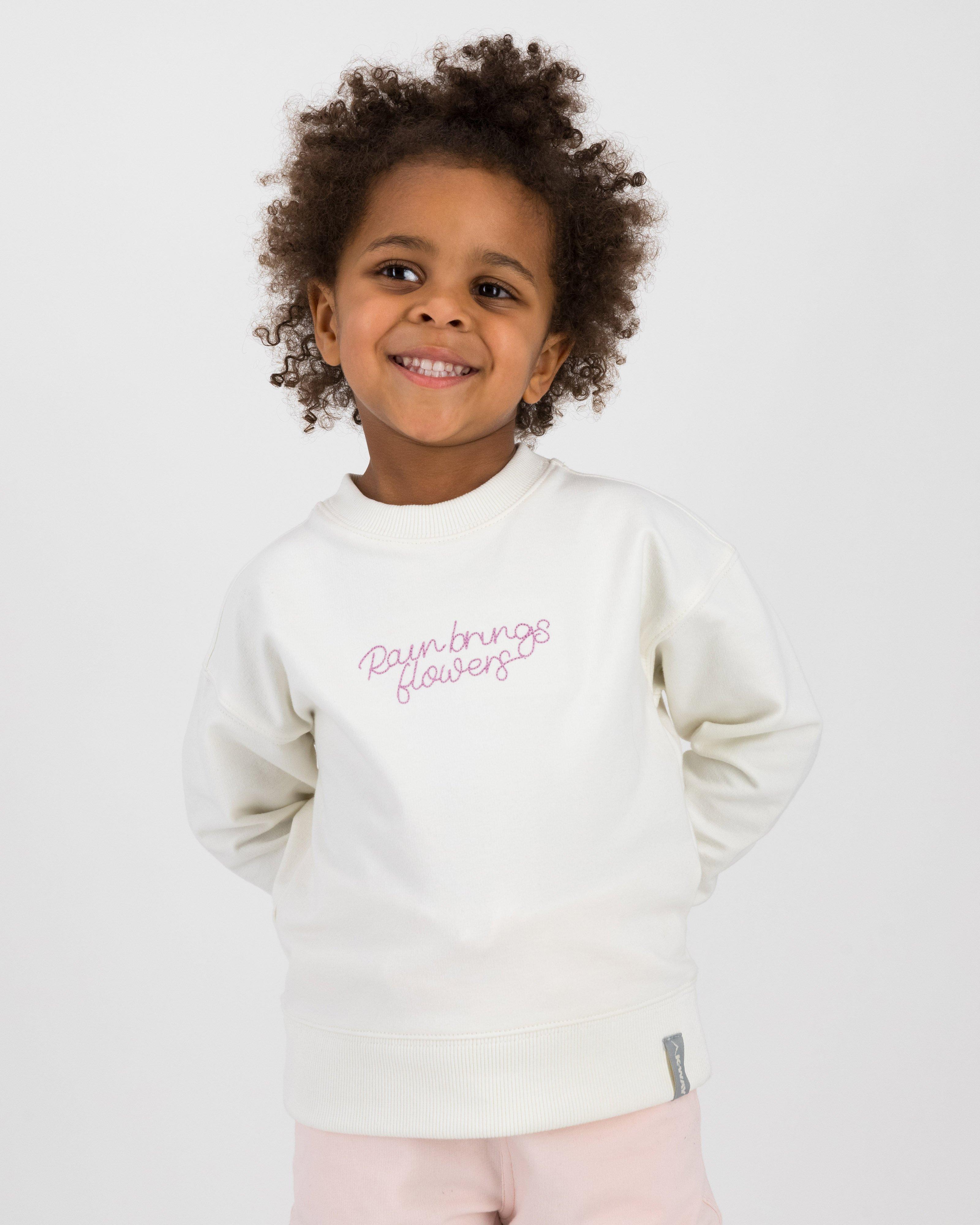 K-Way Kids Blossom Crew Neck Track Top -  Oatmeal