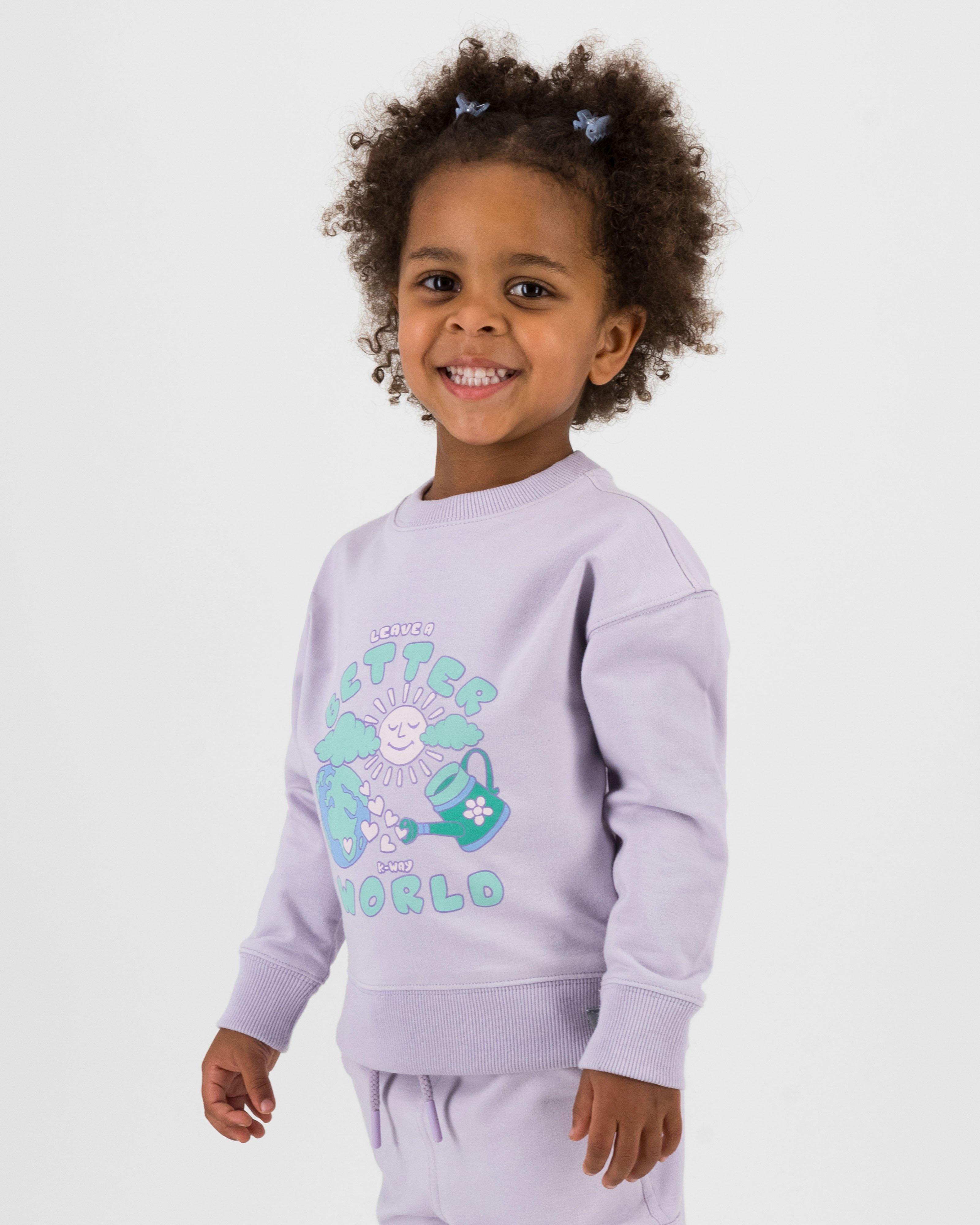 K-Way Kids Blossom Crew Neck Track Top -  Light Lilac