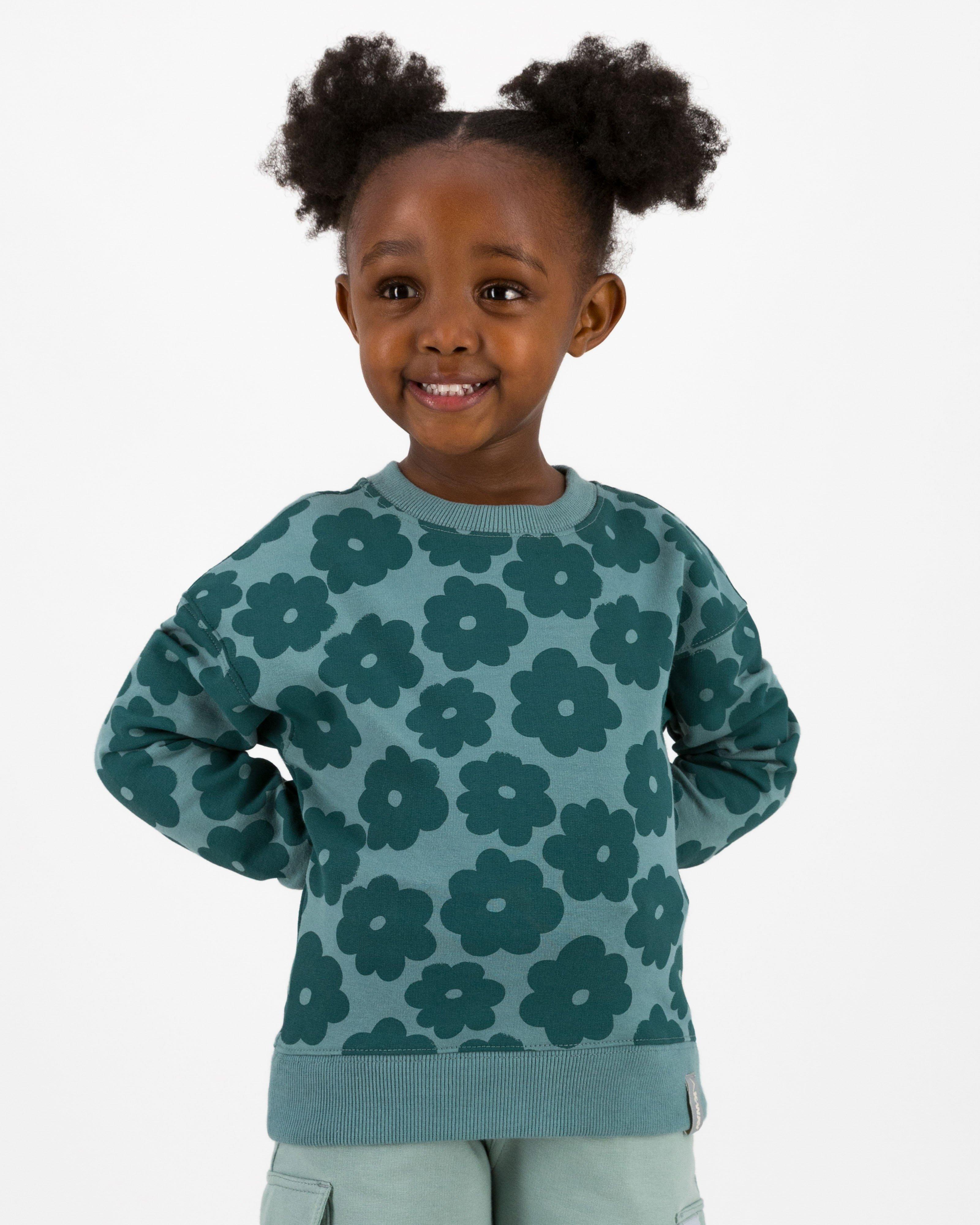 K-Way Kids Blossom Crew Neck Track Top -  Sea Blue