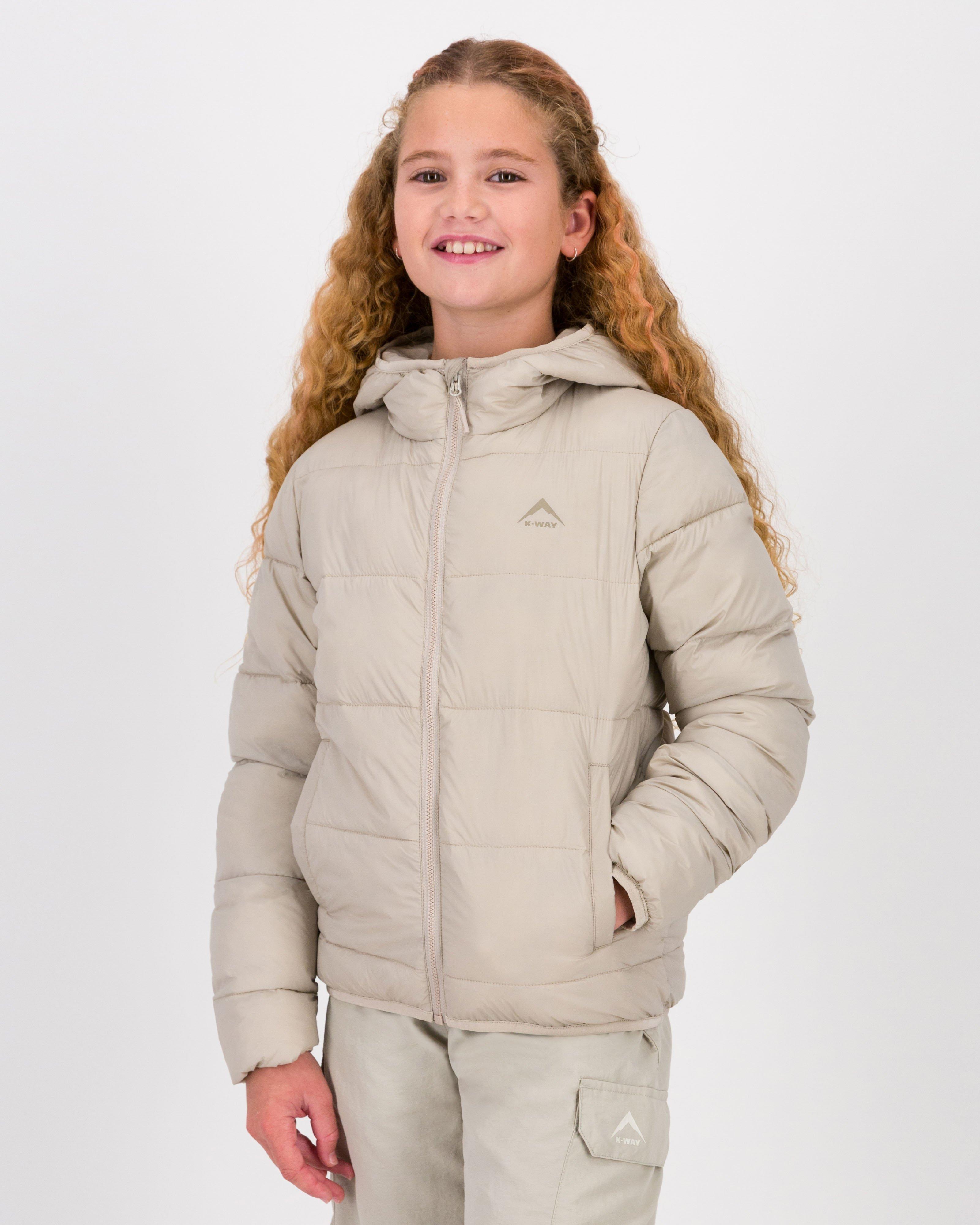 K-Way Youth Wide Channel AeroQuest Insulated Puffer Jacket -  Stone