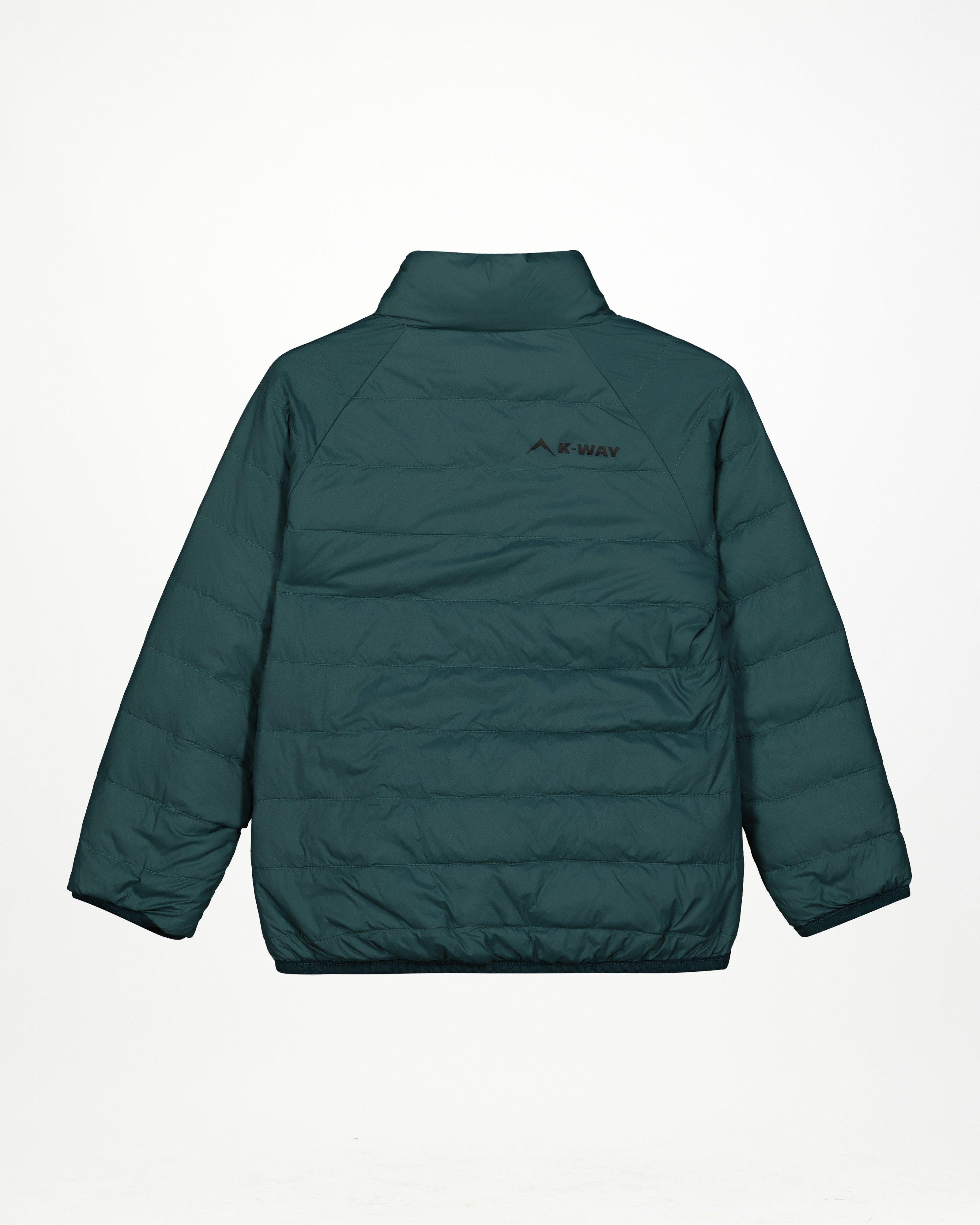 K-Way Kids Reversible Insulated Puffer Jacket -  Teal