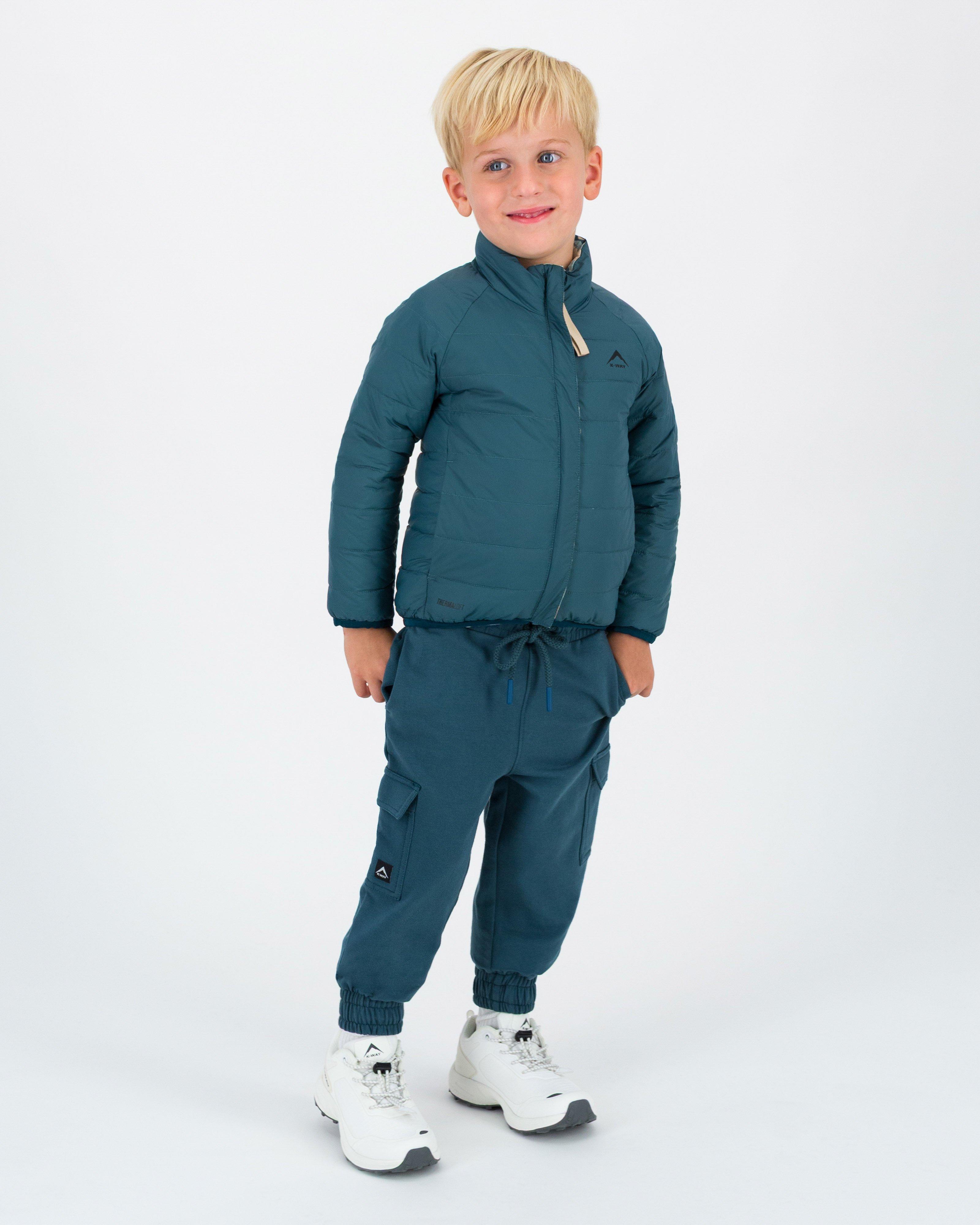 K-Way Kids Reversible Insulated Puffer Jacket -  Teal