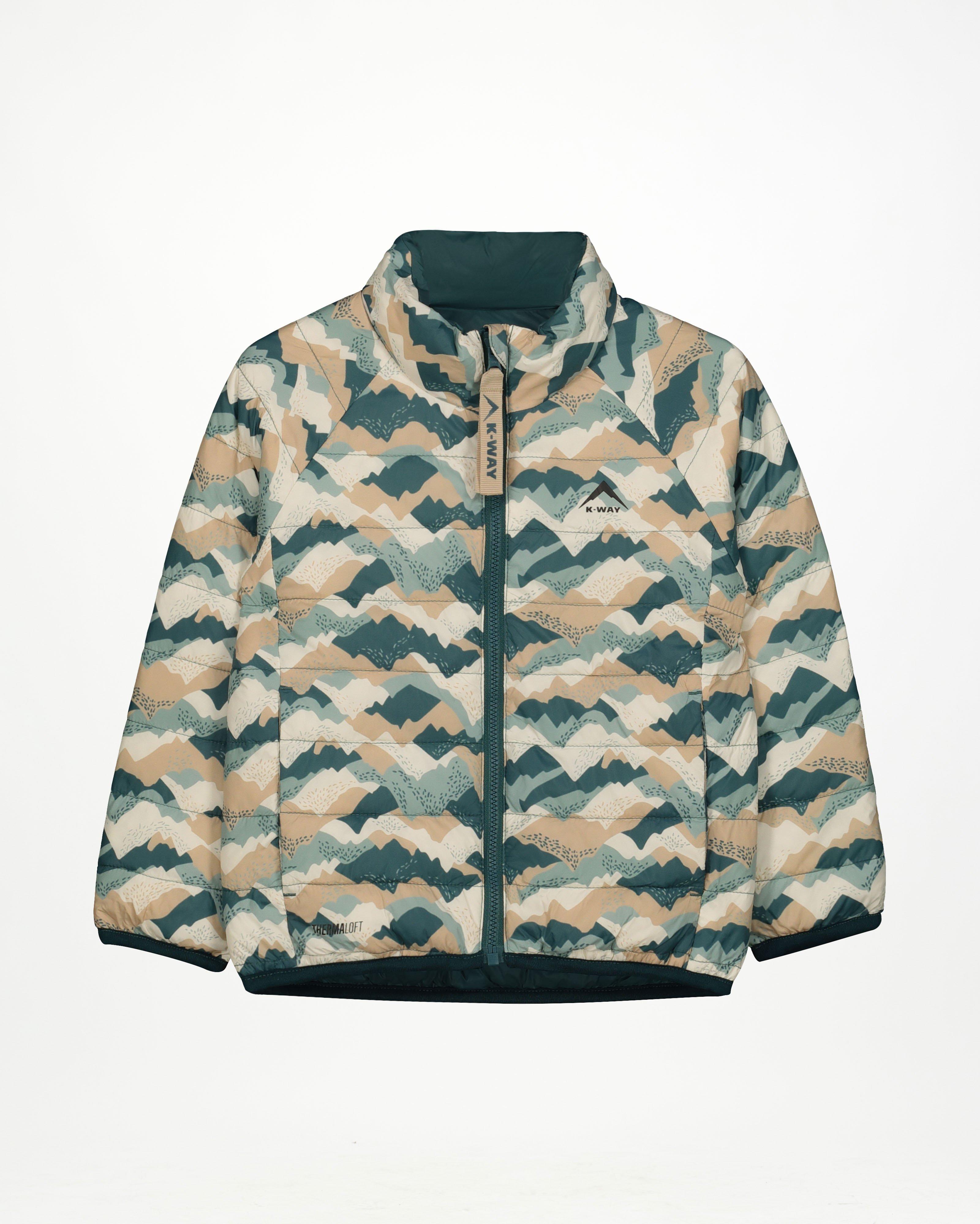 K-Way Kids Reversible Insulated Puffer Jacket -  Teal