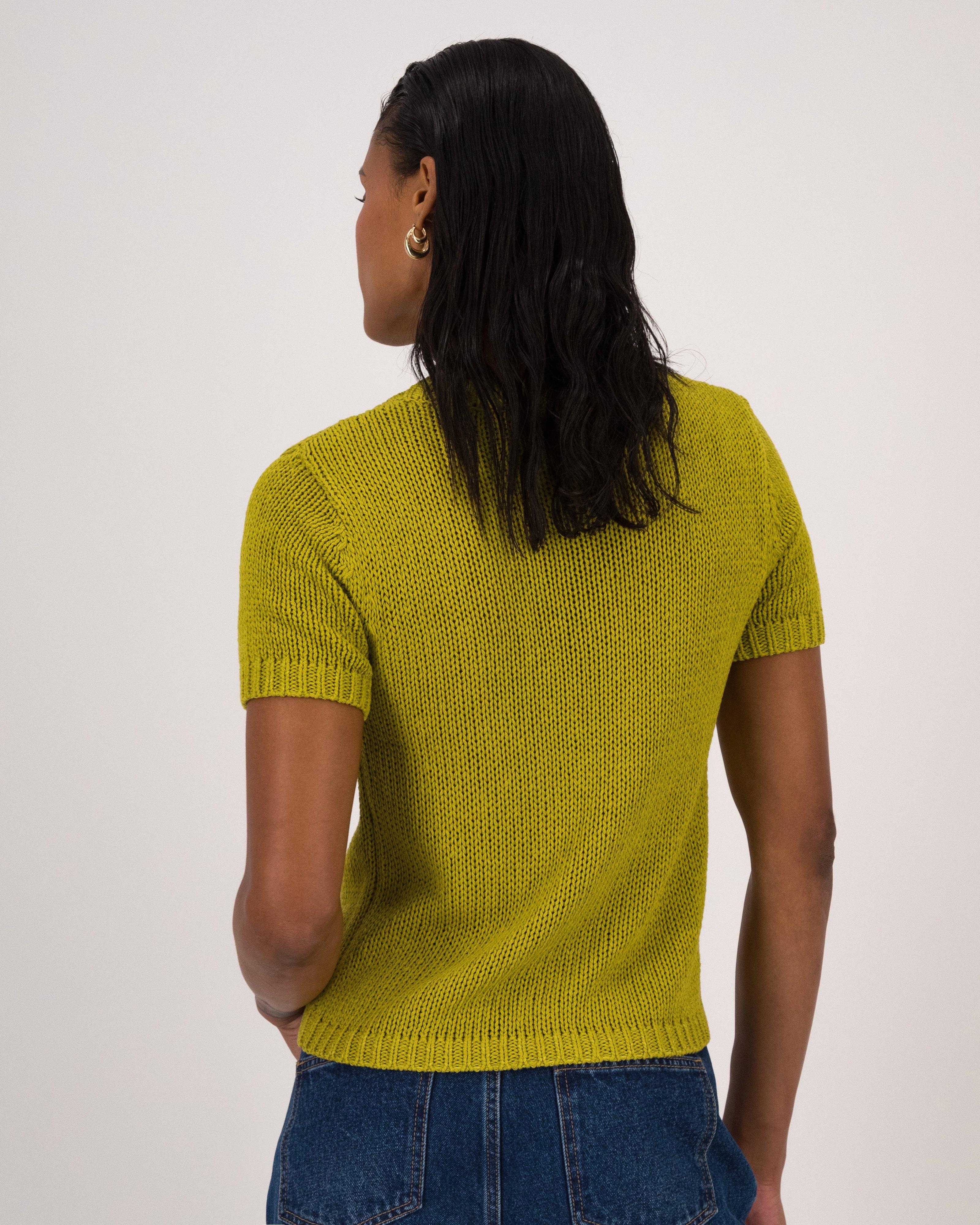 Romilly Linen Blend Knit Pullover -  Green