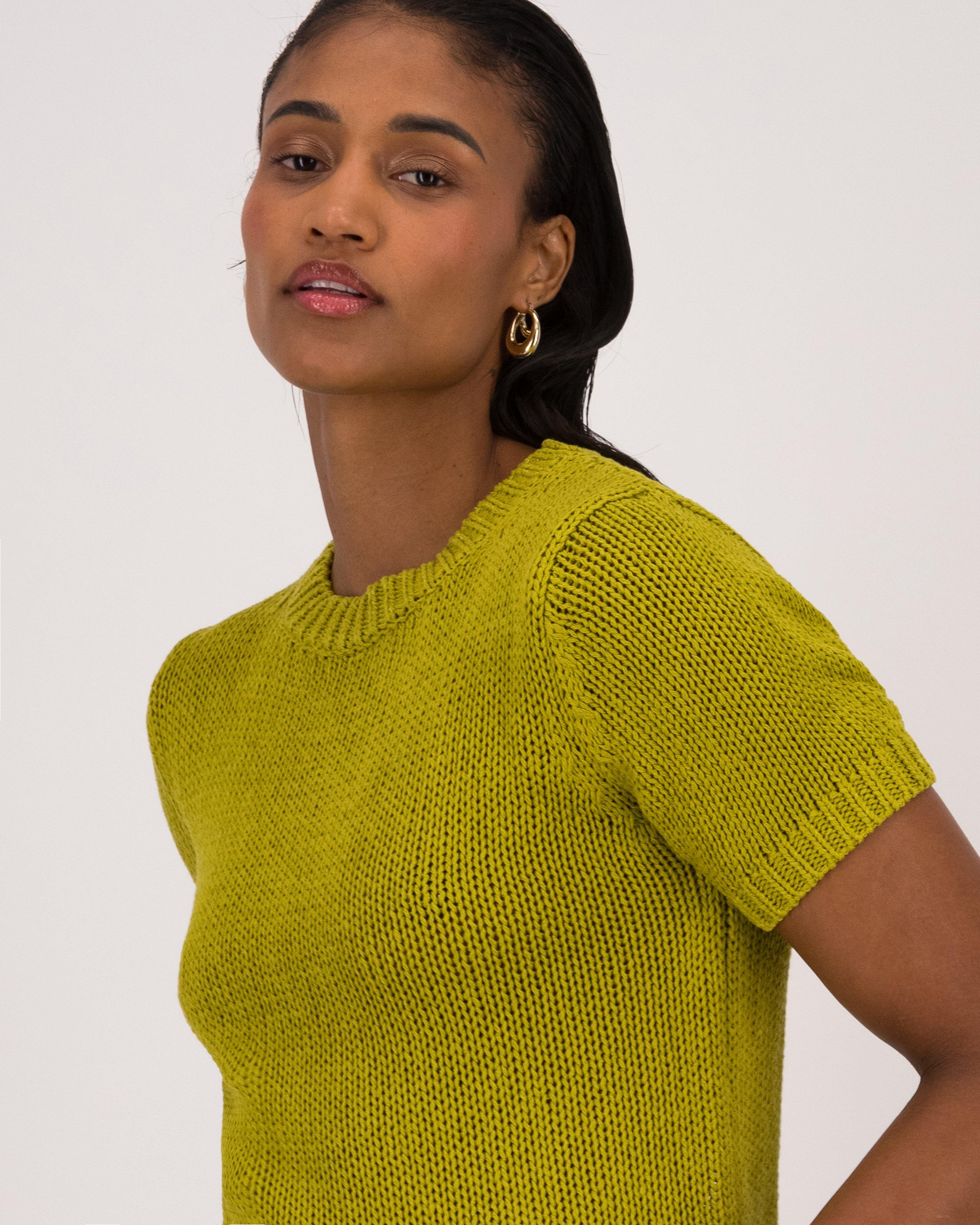 Romilly Linen Blend Knit Pullover -  Green