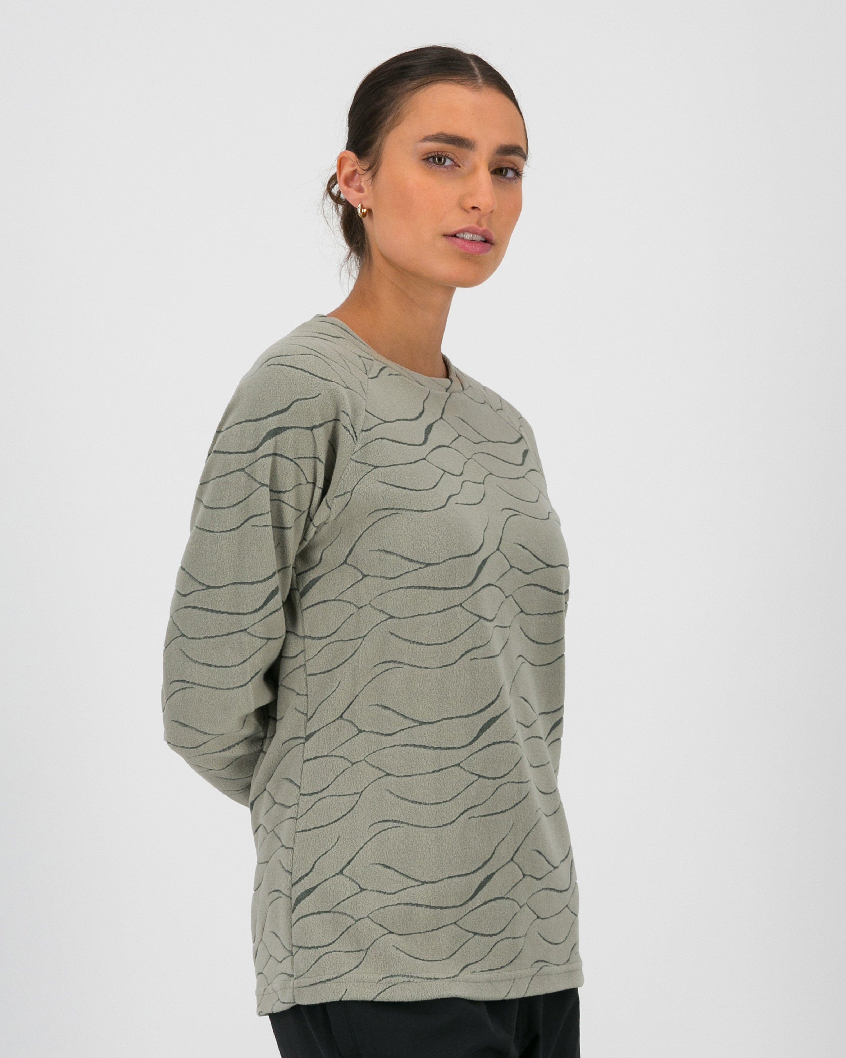 K-Way Women’s Cypress Crew Fleece Top -  Sage